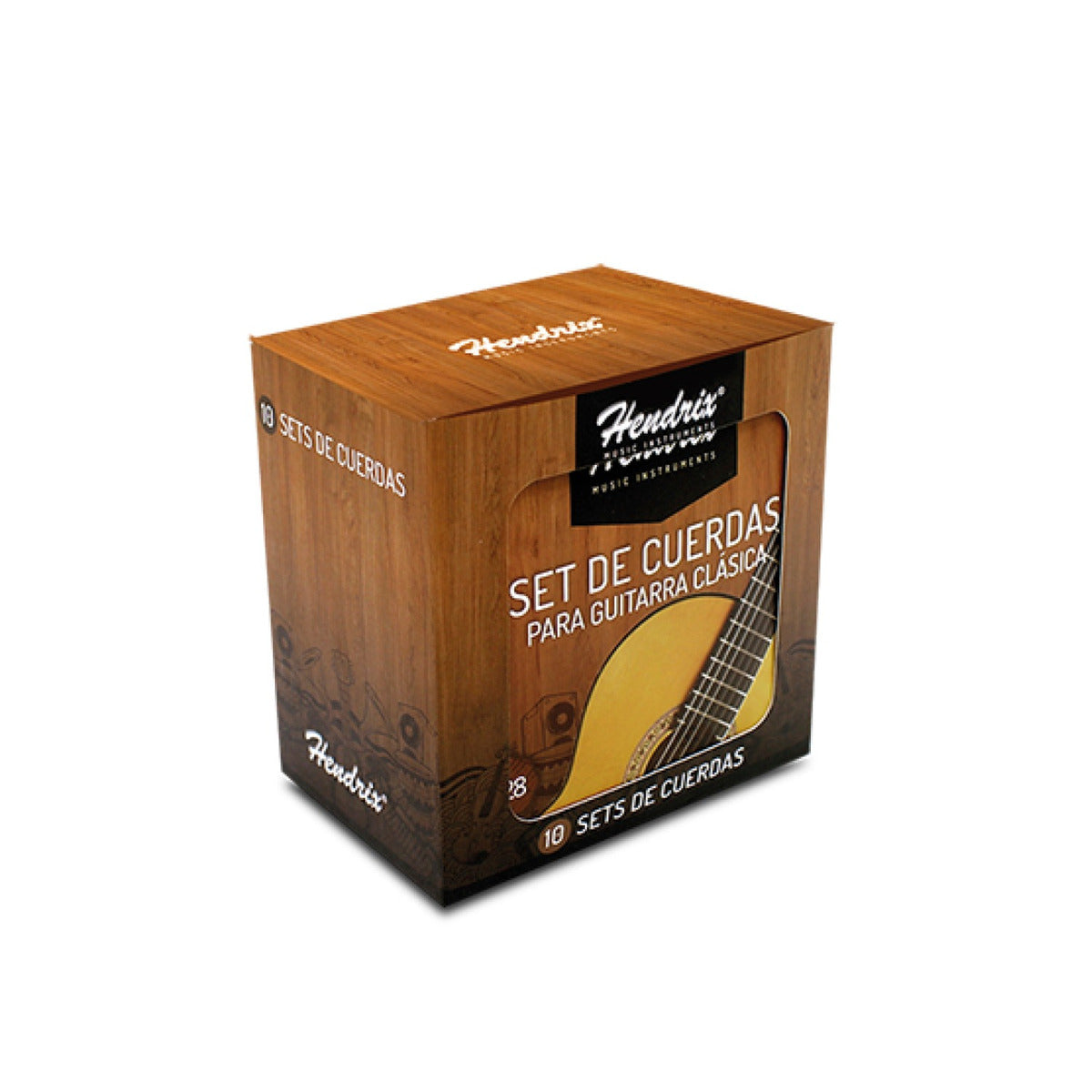 Cuerda De Guitarra Clasica Hendrix Nylon Cristal 0.28 Hx0037