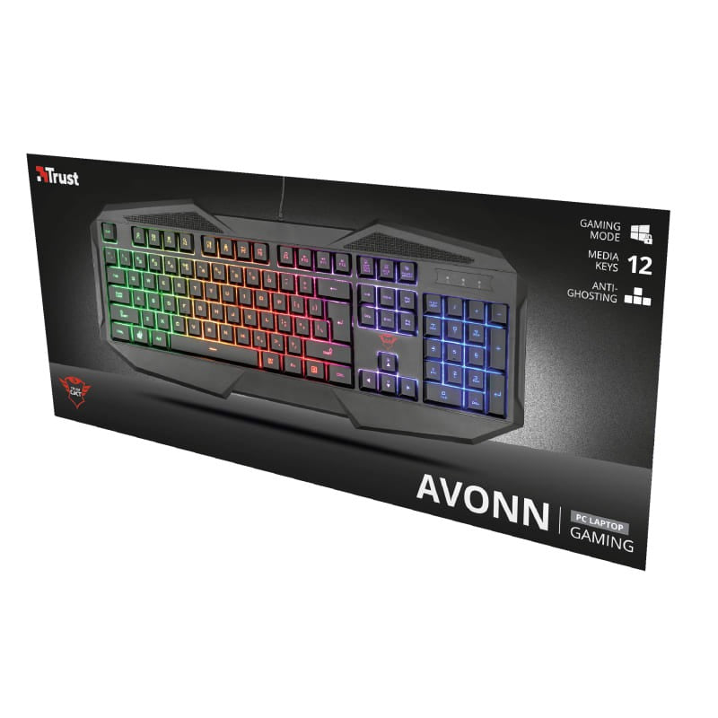 Teclado Trust Gaming GXT 830-RW RGB Multimedia Anti-Ghosting