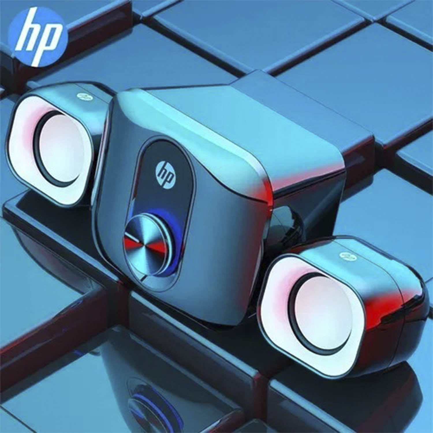 Subwoofer USB Compacto HP Estereo 12Rms DHS-2111S