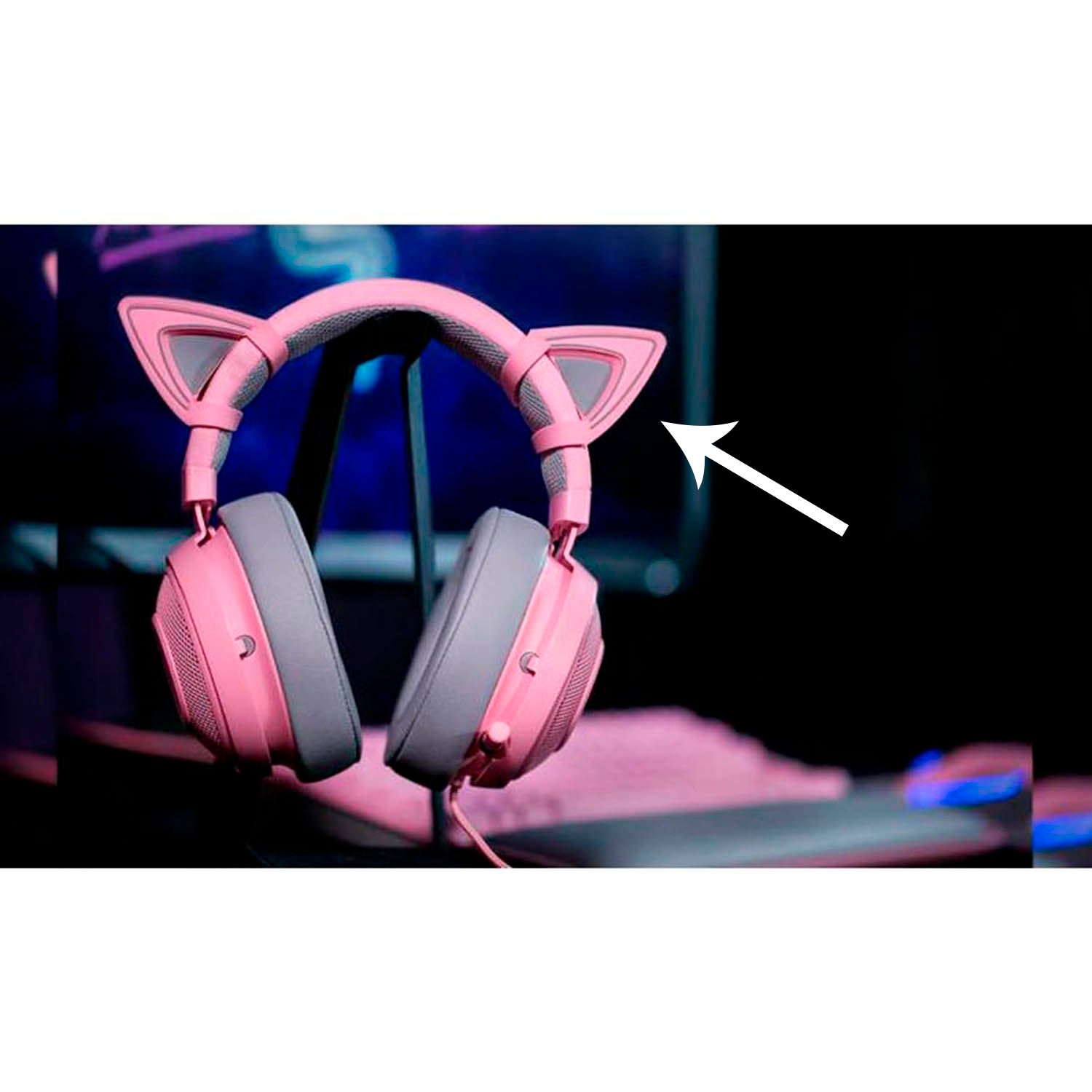 Orejas Kitty Razer Para Audifonos Kraken Quartz