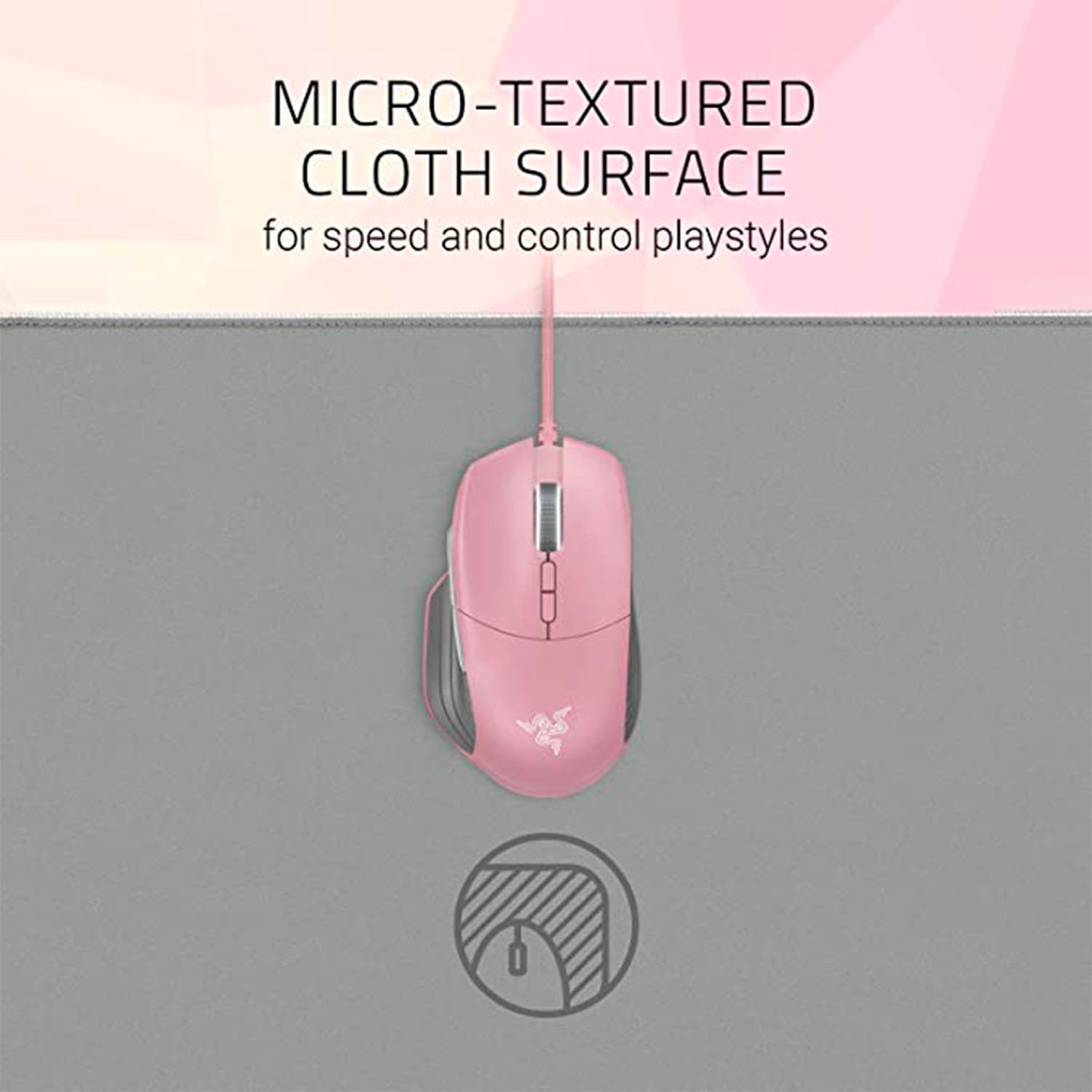 Mouse Pad Razer Gamer Goliathus Extended Chroma Quartz RGB Pink XL