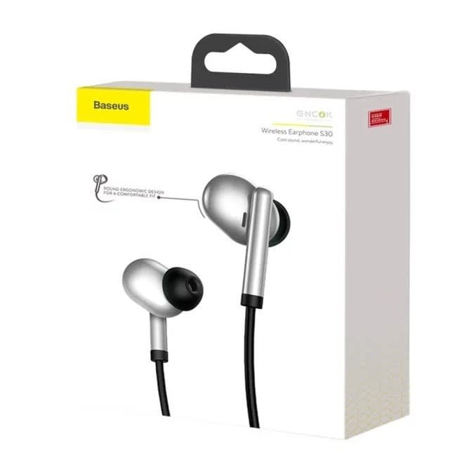 Audifonos Baseus Encok S30 In Ear Plateado Ngs30-0S
