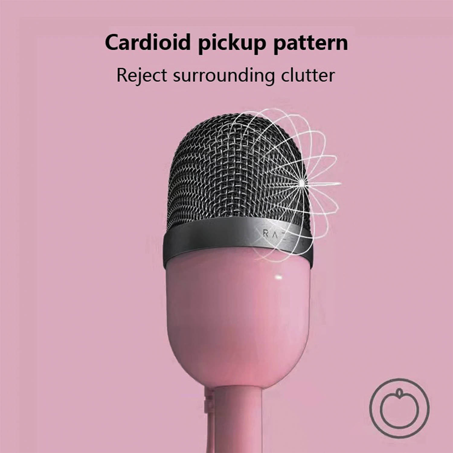 Microfono Razer Seiren Pink Mini Ultra Quart Condensador