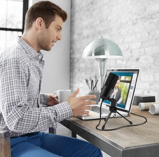 Micrófono Condensador USB Multiplataformas Fifine K669BK Pro