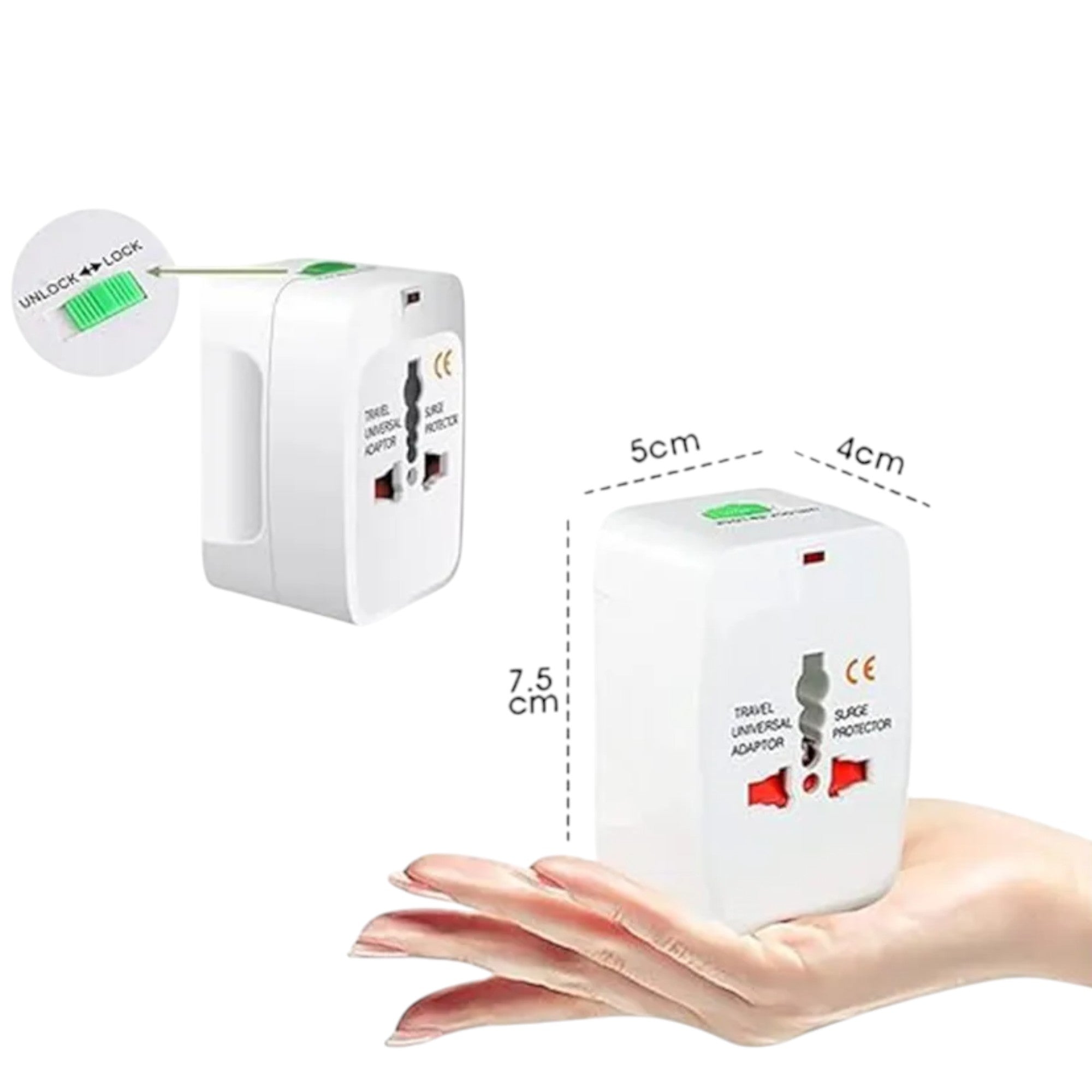 Adaptador de Corriente Universal para Viaje (4en1) 110V/220V