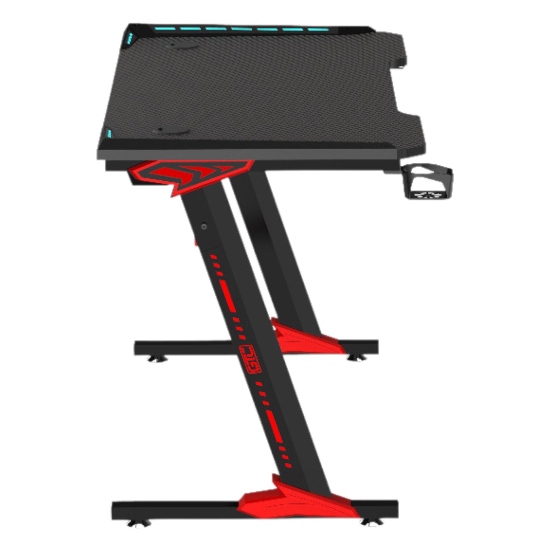 Escritorio Gamer Tipo Z con Iluminación RGB LED+ GTC