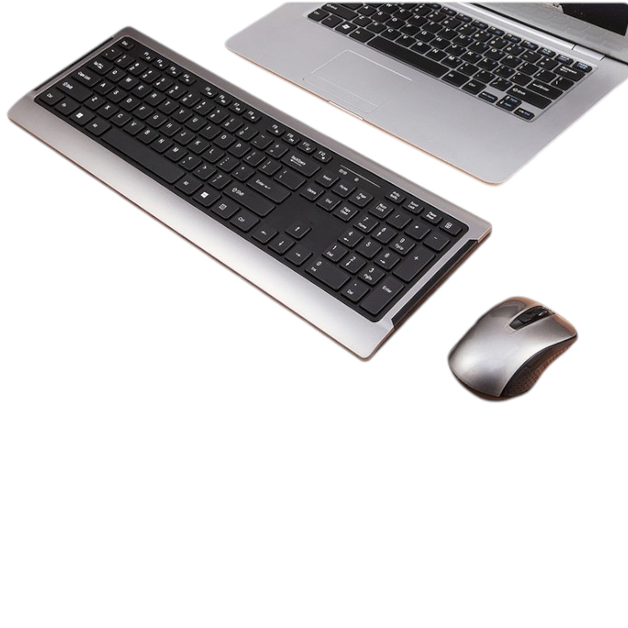 Teclado y Mouse Inalambrico Teclas Planas Tecmaster LD100