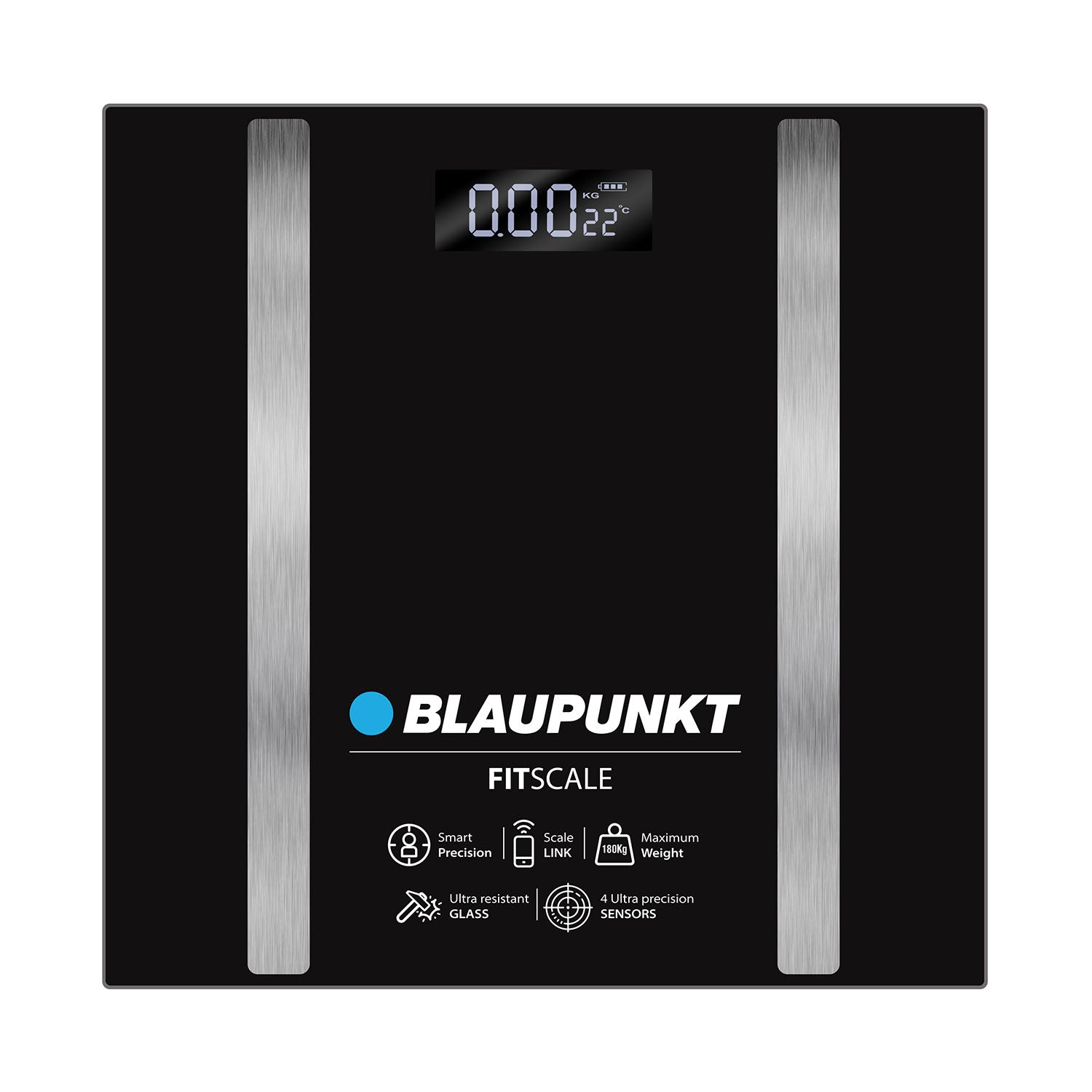 Balanza Digital Corporal Blaupunkt Smart Fit Scale 180K BK