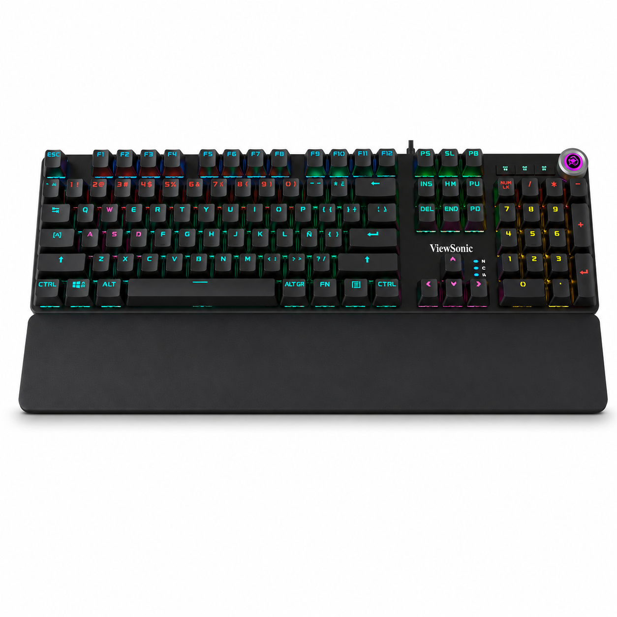 Teclado Mecánico RGB con apoya Muñecas Gamer KU535 ViewSonic