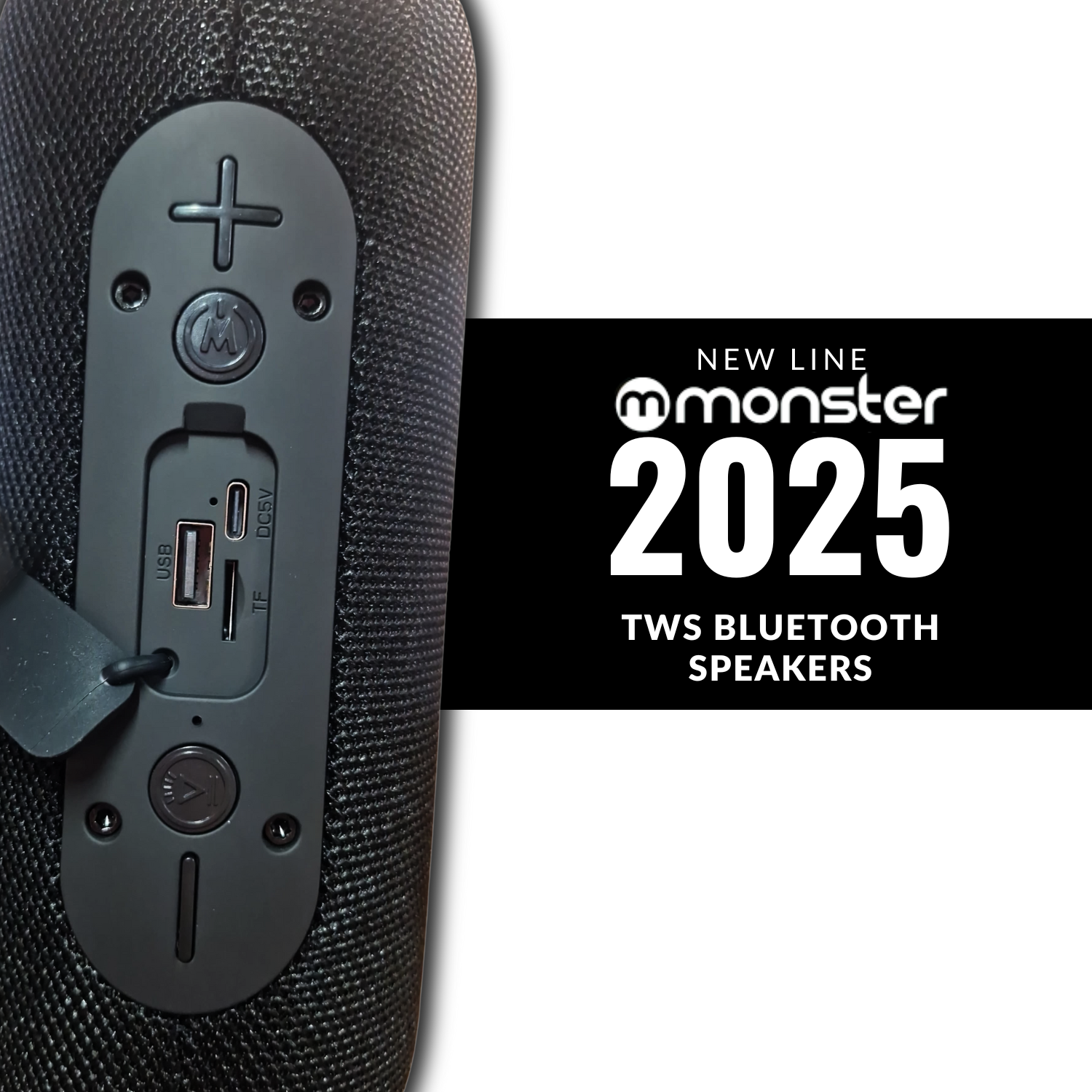 Parlante Bluetooth Monster TWS / FM / RGB / USB-C P468N +10W