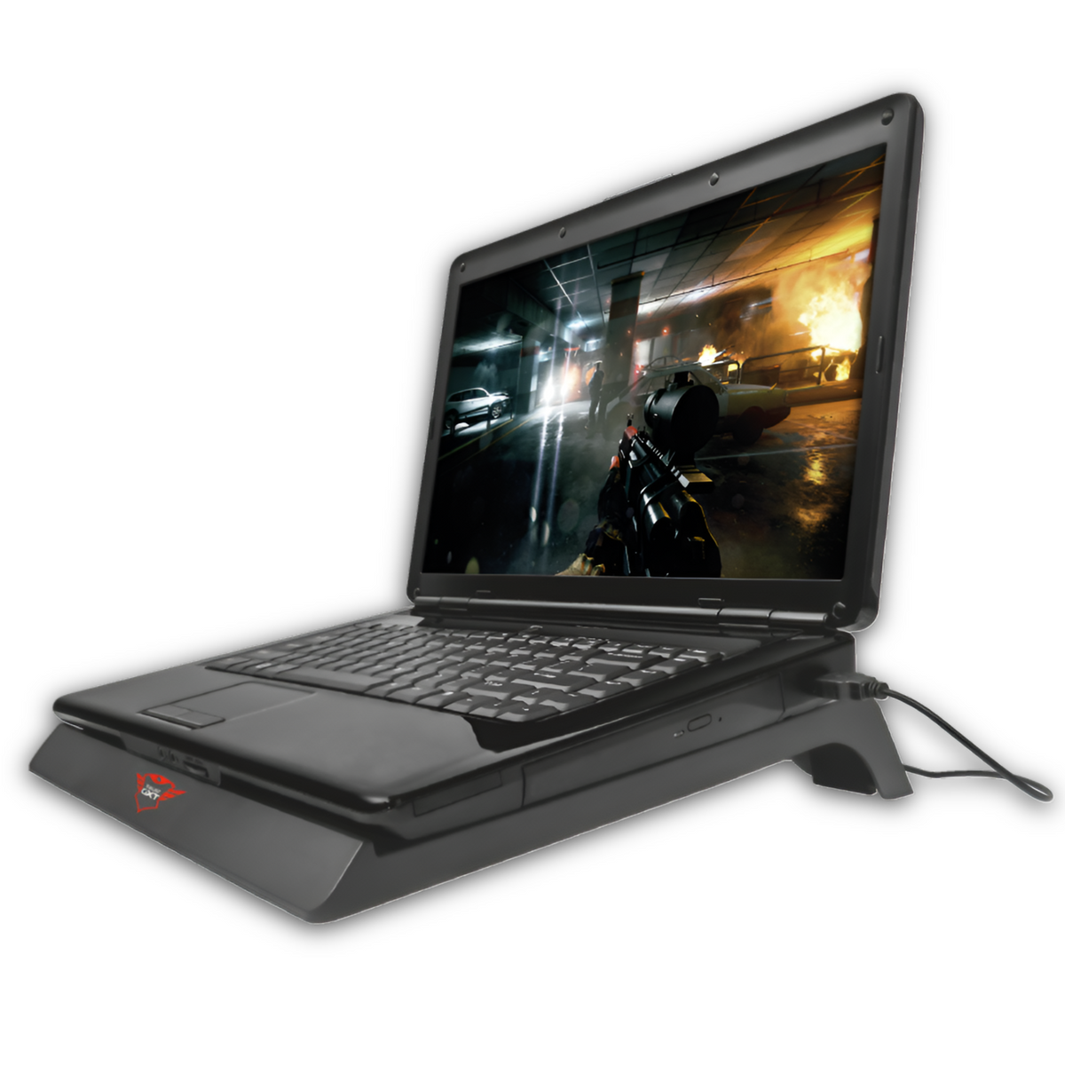 Ventilador para Notebook Gamer Trust Kuzo Gxt 220 Iluminado