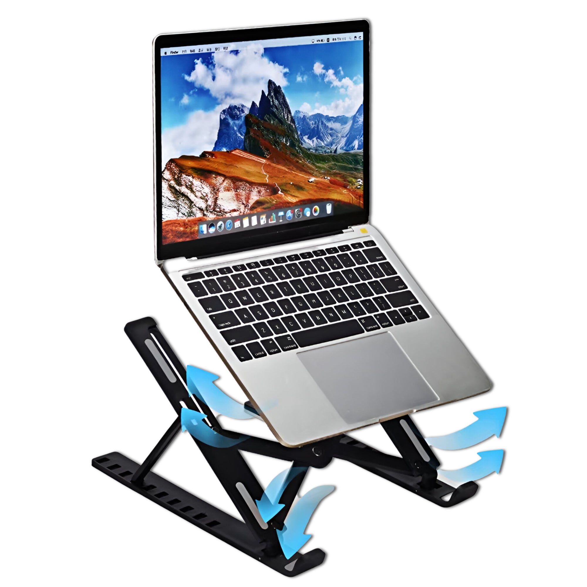 Soporte para Notebooks y Macbooks Retractil de Aluminio