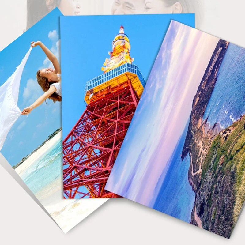 Papel Fotográfico Premium 180g HD Waterproof -100 Hojas - A4