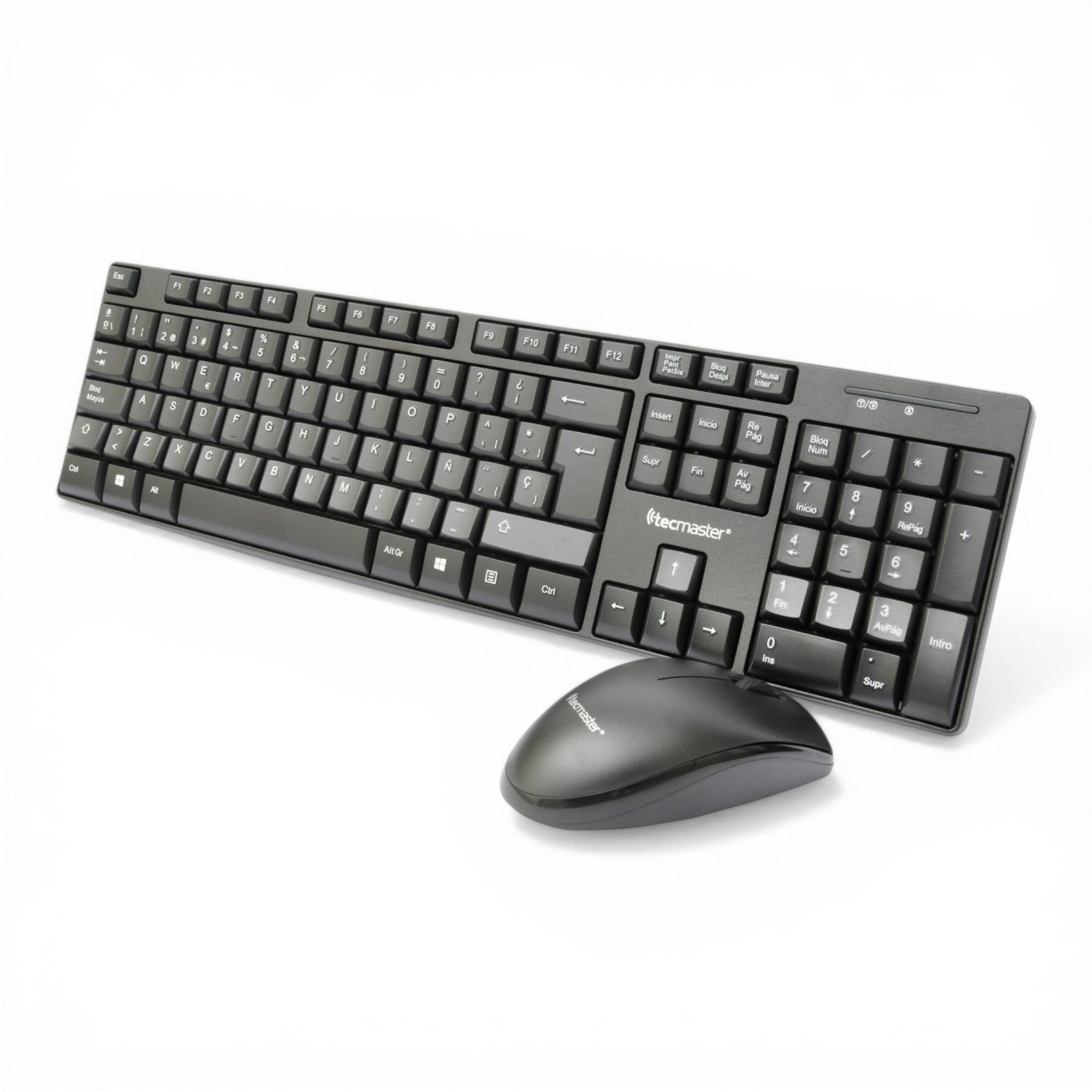 Kit Teclado y Mouse Inalambrico Tecmaster Multimedia 100512