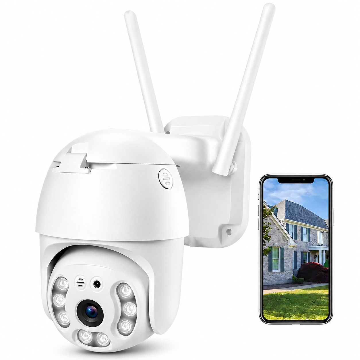 Cámara de Seguridad Robótica 1080p PTZ Wifi WaterProof IP66