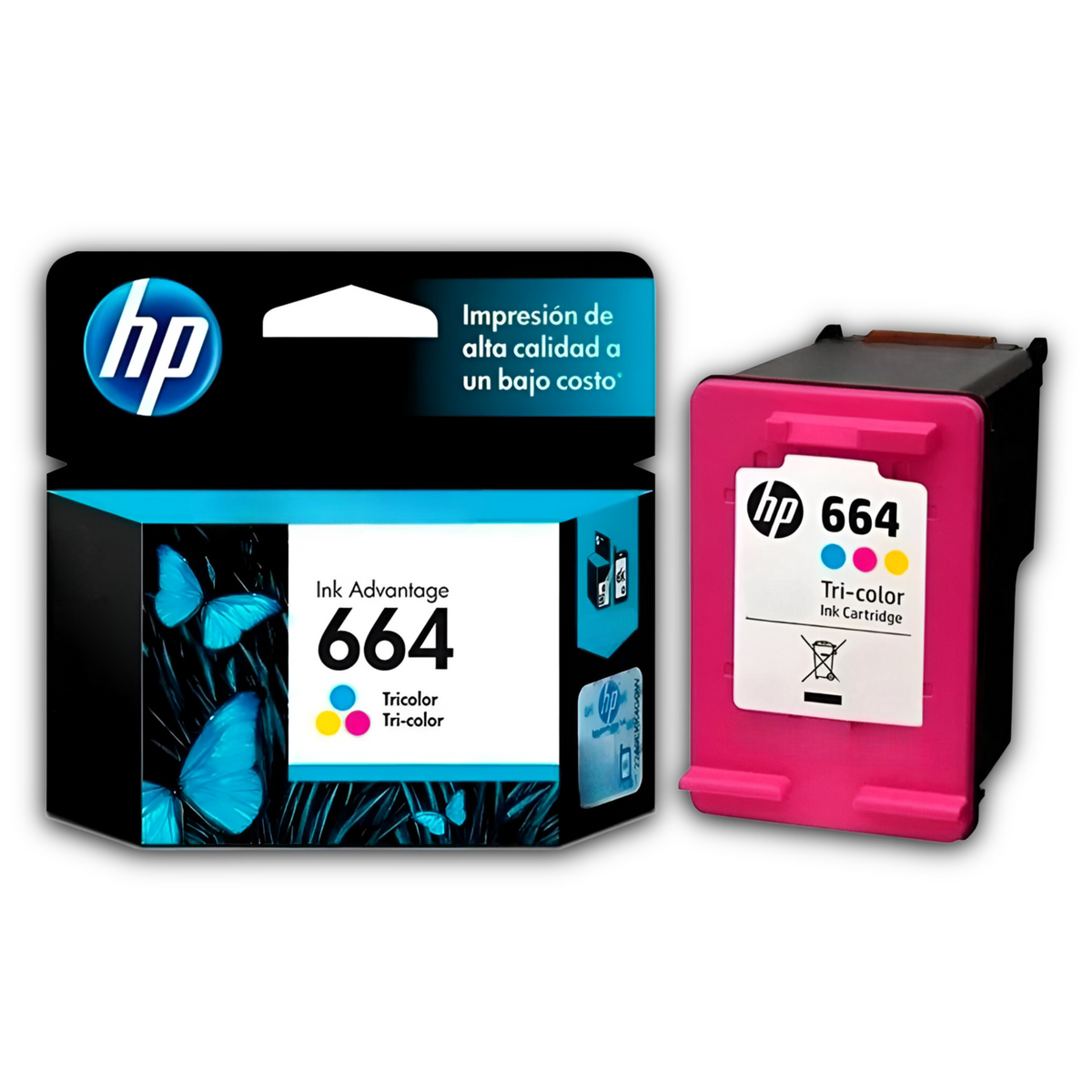 Tinta HP 664 TriColor 2ML Cartridge Original F6V28AL