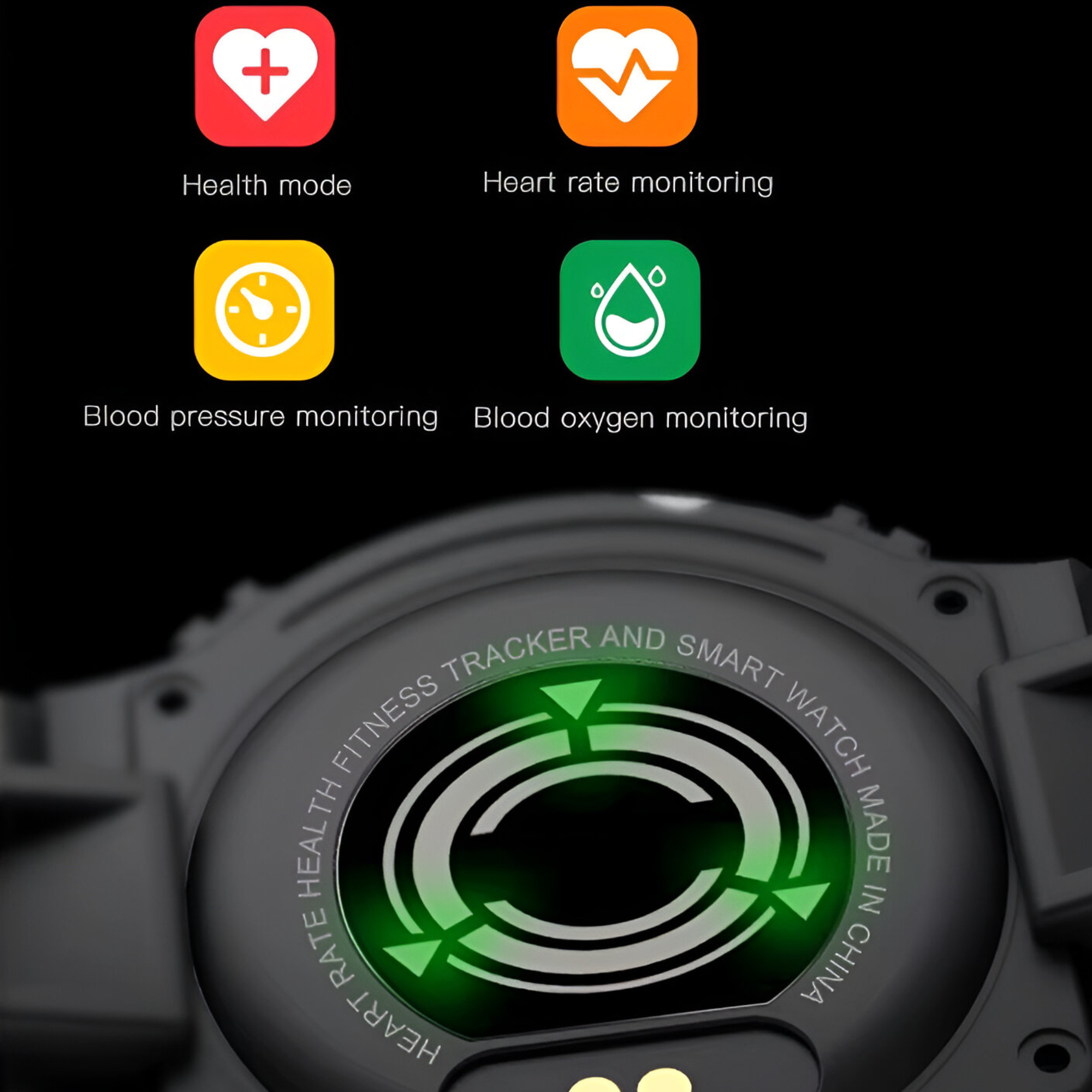 Smartwatch Deportivo i2 Waterproof Multiplataformas Black