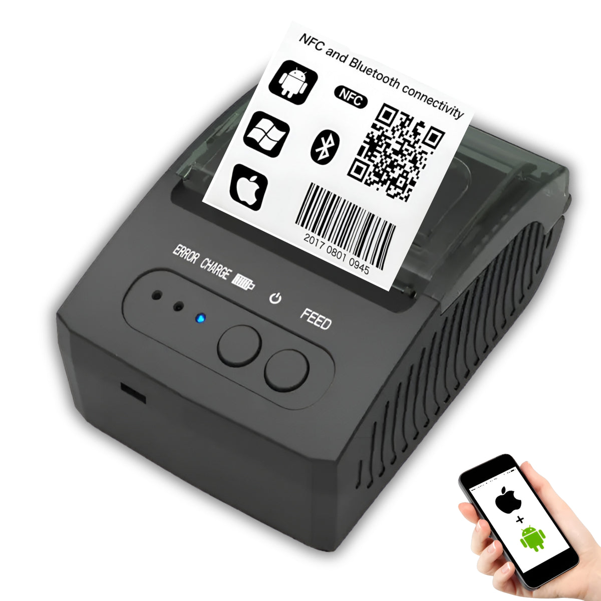 Impresora Térmica Portátil 58mm para Smartphone BT UT-PRT58B