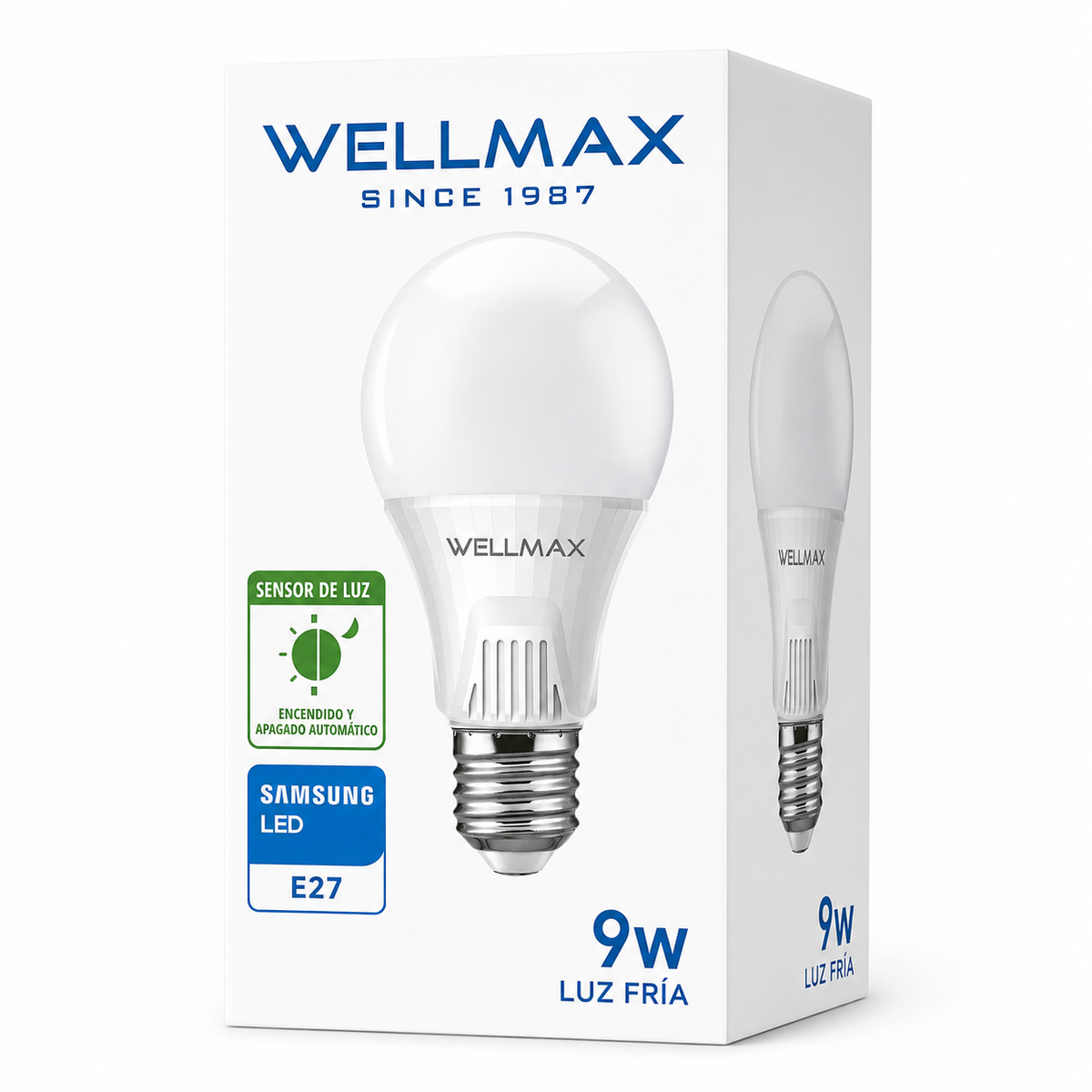 Ampolleta LED Samsung 9W con Sensor de Luz & Encendido Automático
