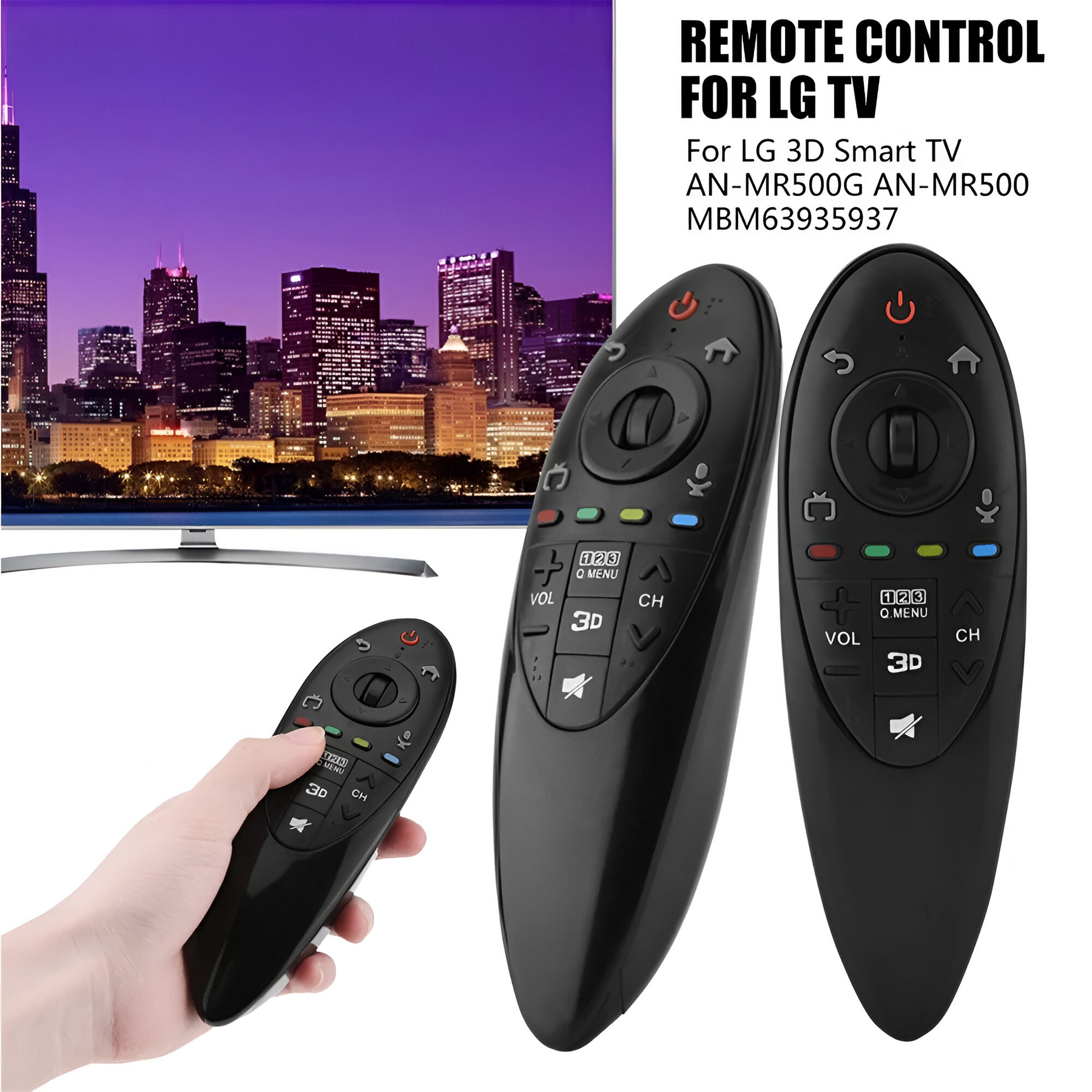 Control Remoto Magic para Smart TV LG 3D / 4K / TL471 Black