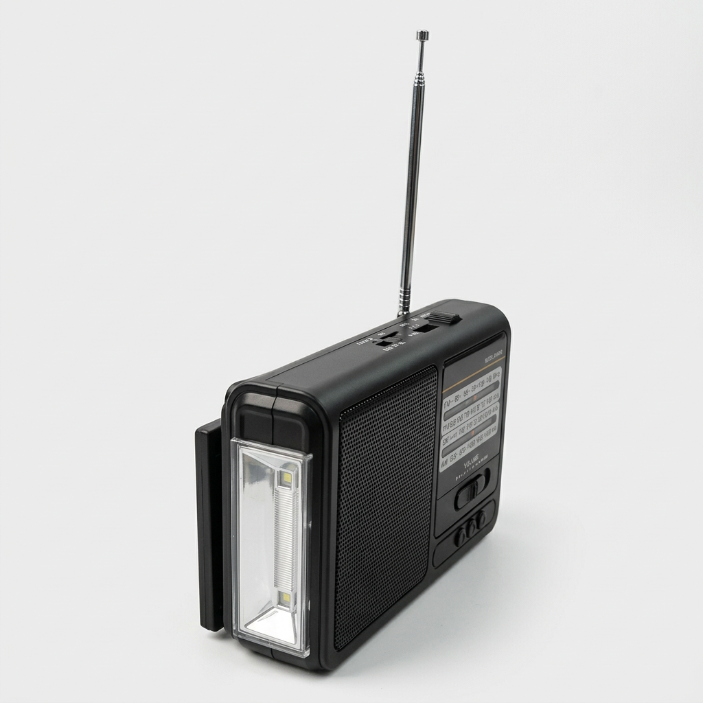 Radio Solar Recargable Multibanda AM/FM/ SW/MP3/SD/ Linterna