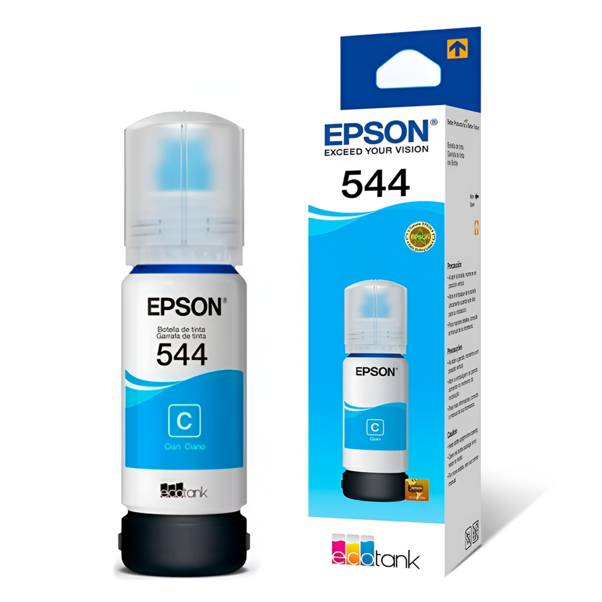 Tinta Epson 544 Original Cyan 65 Ml Premium Edition