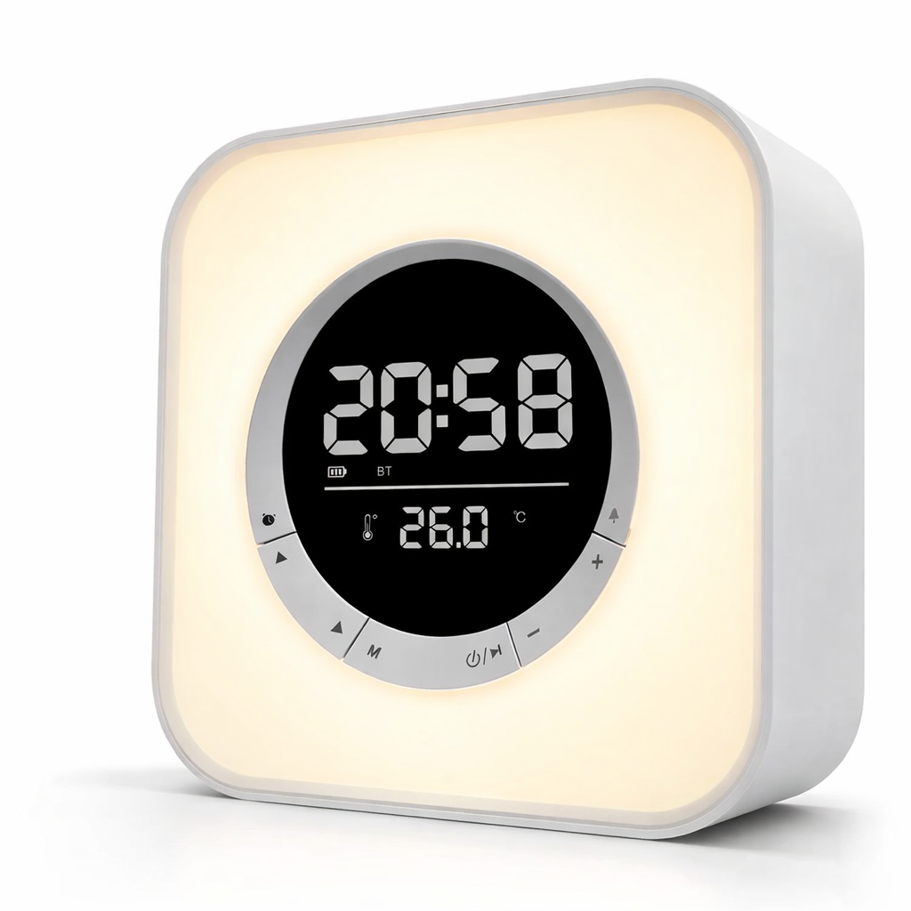 Parlante Bluetooth RGB Despertador Reloj Temperatura SPG-134