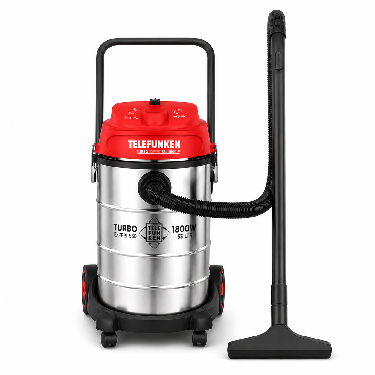 Aspiradora Profesional WET / DRY Turbo Expert 530 1800W 53LT Inox