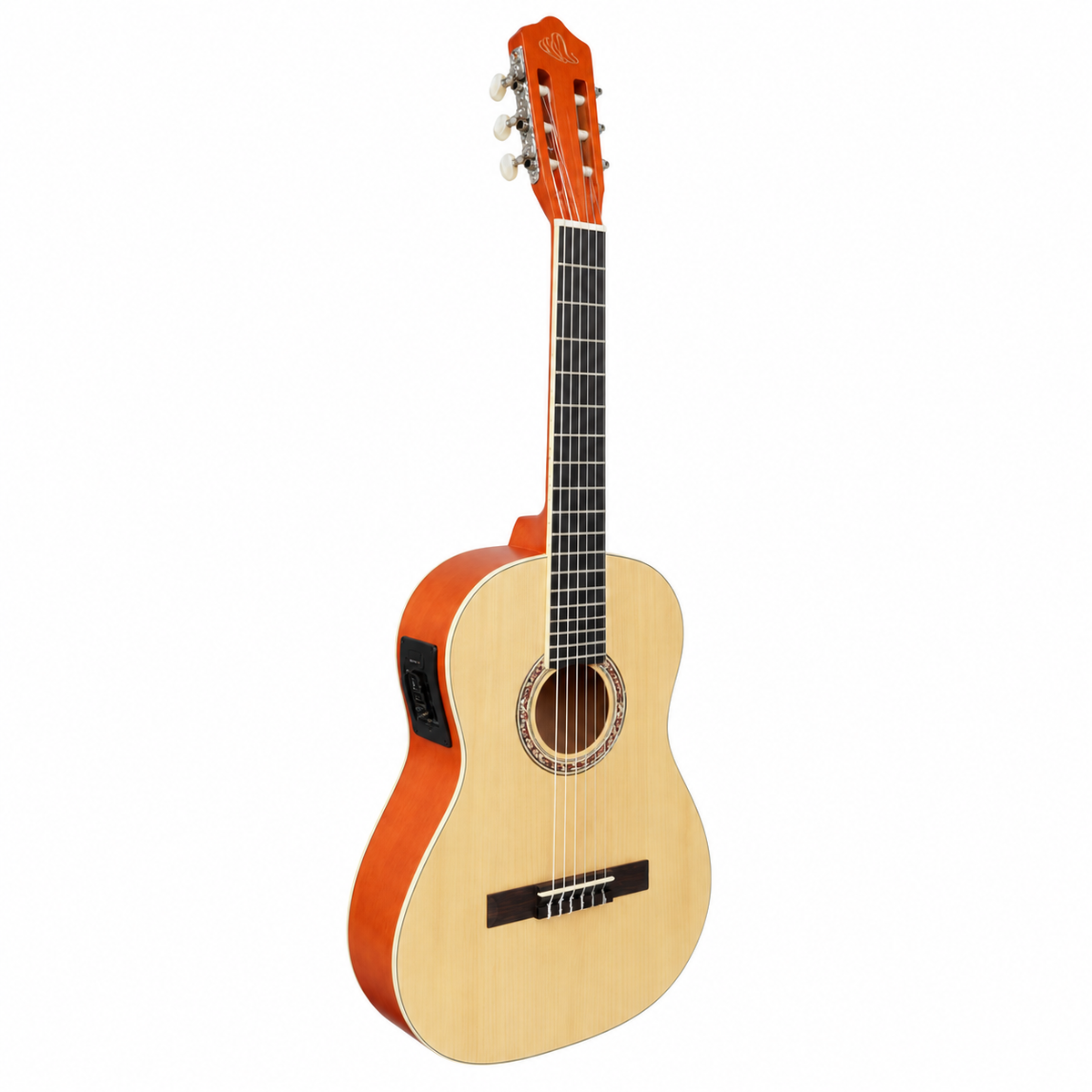 Guitarra Electroacústica Sevillana 39” Ultra Delgada Con Alma Ajustable y Funda