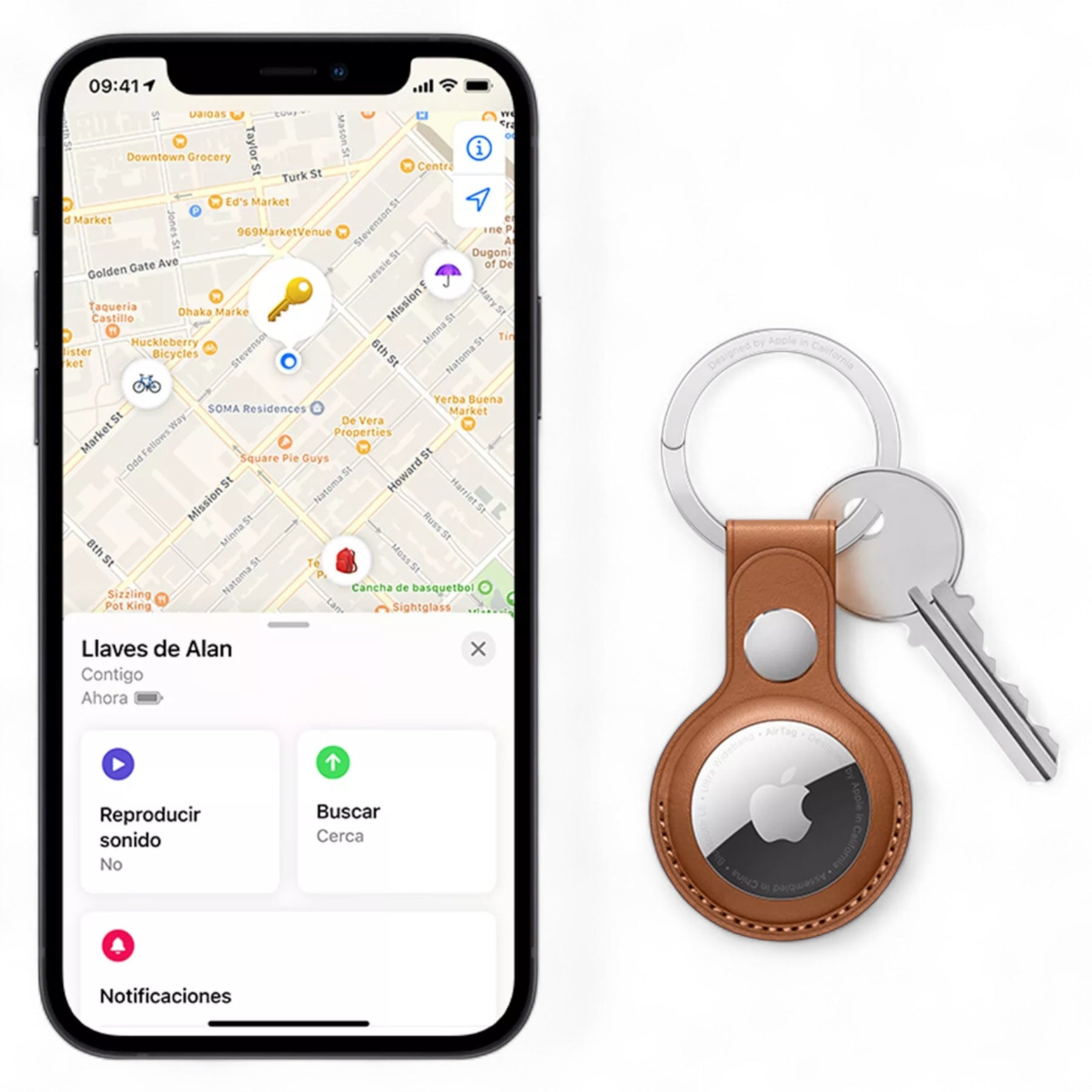 GPS Rastreador Multi uso Apple AirTag WaterProof White