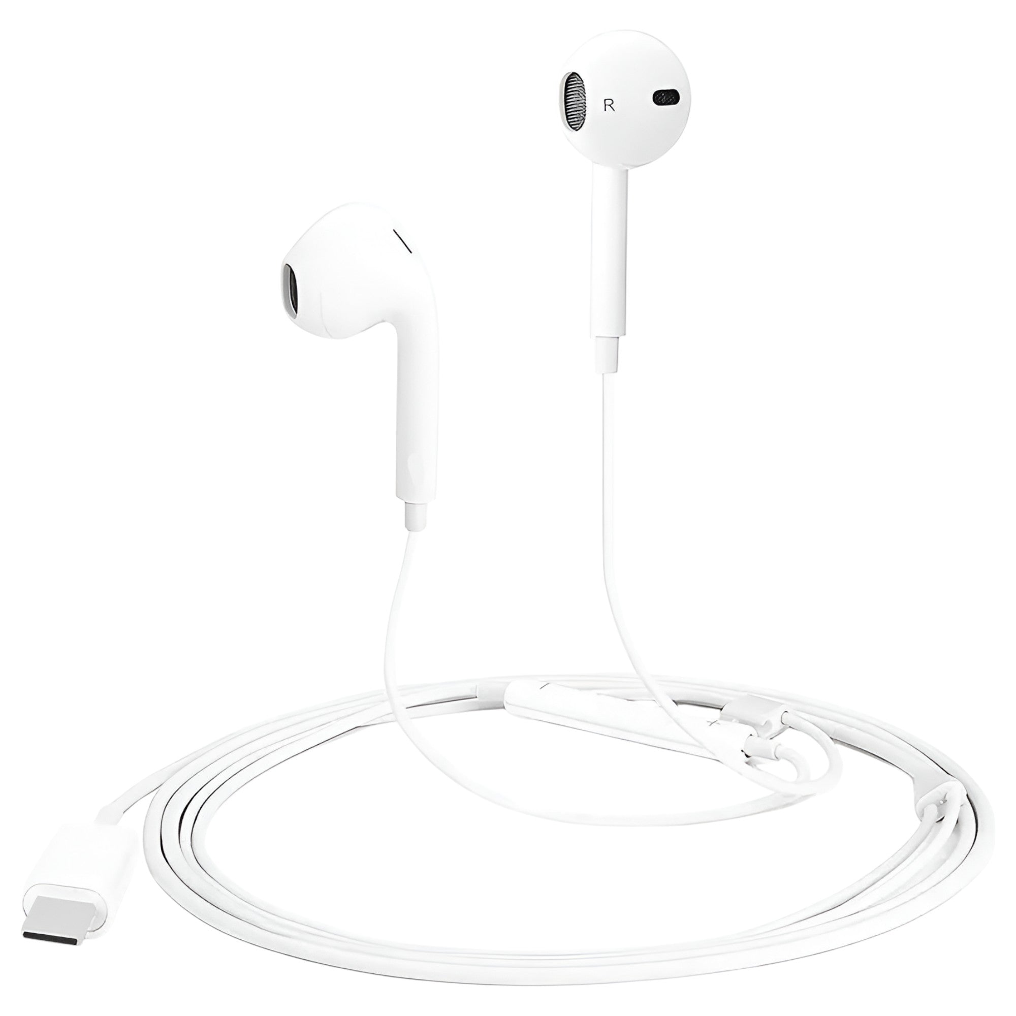 Audífonos Type-C HIFI con Manos Libre Tecmaster White 300516