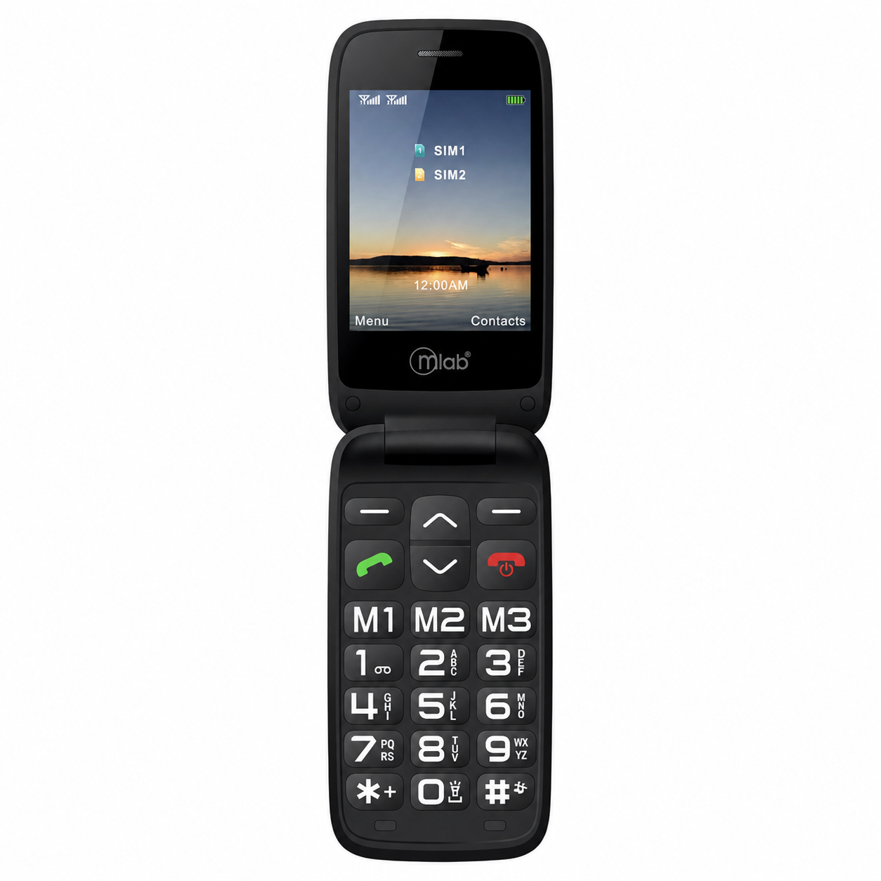 Teléfono Senior Adulto Mayor 4G Almeja con Base de Carga BK