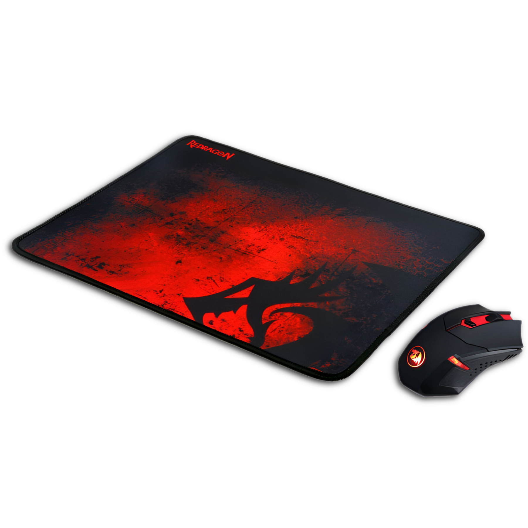 Pack Gamer Mouse Inalambrico 2.4 Ghz + Pad Redragon 33x26cm