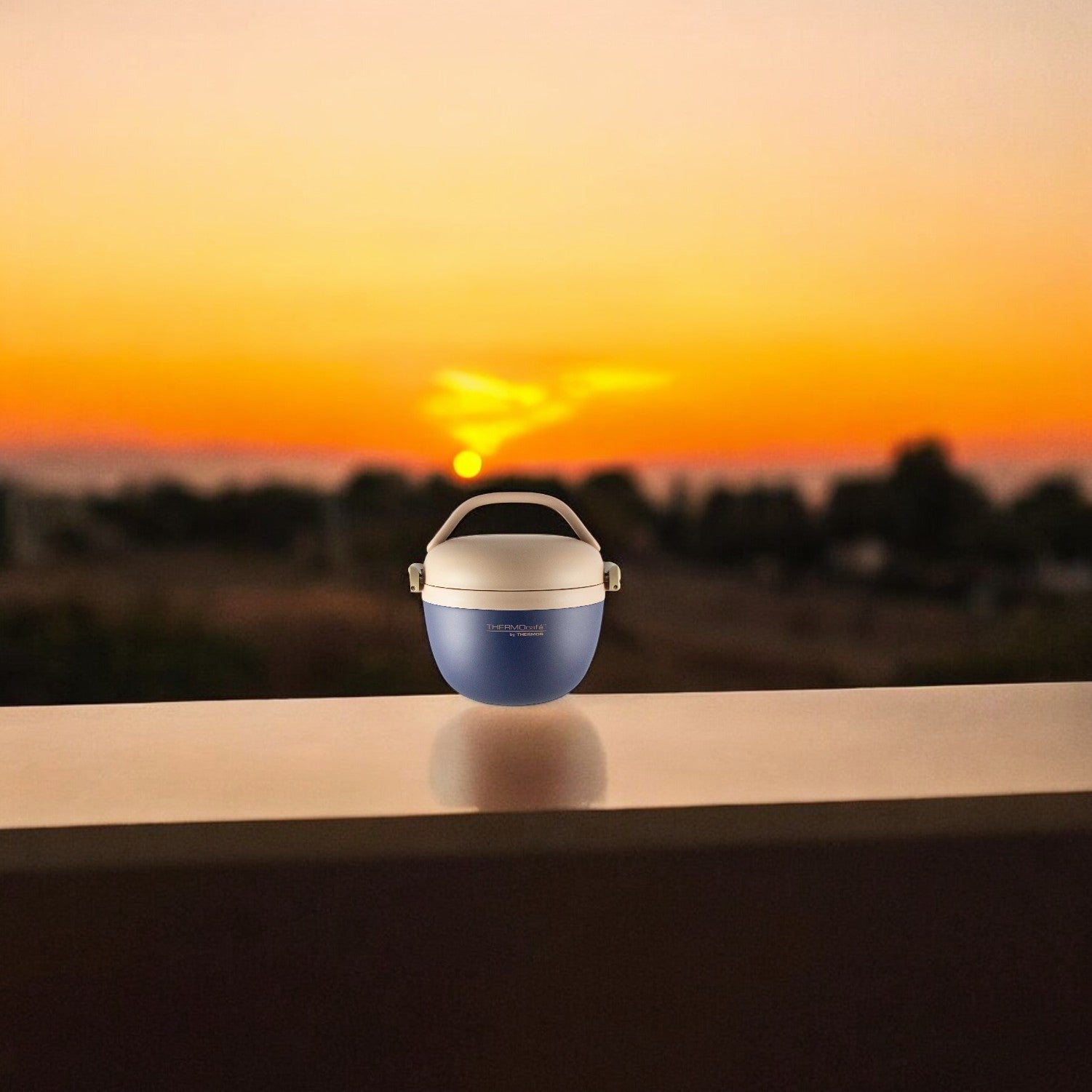 Termo de Comida Inox Blue BS25 Domo 600ML Thermos CRB-600BL3