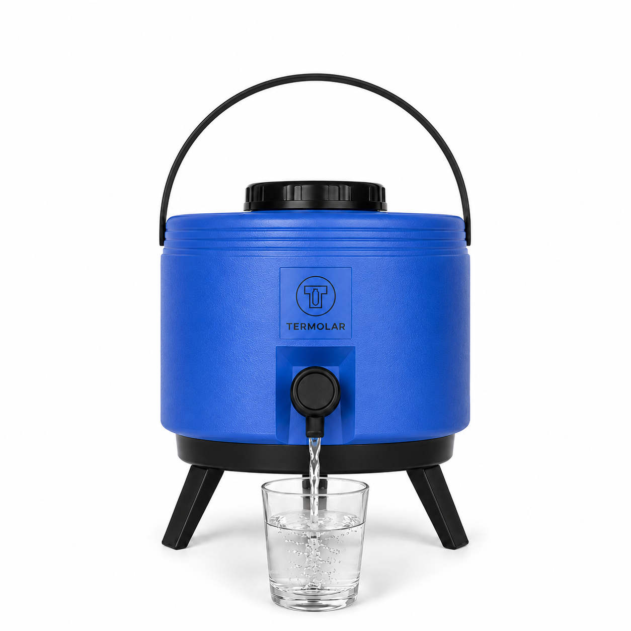 Maxi Termo 6 Litros Termolar Azul para Agua Caliente y Fria