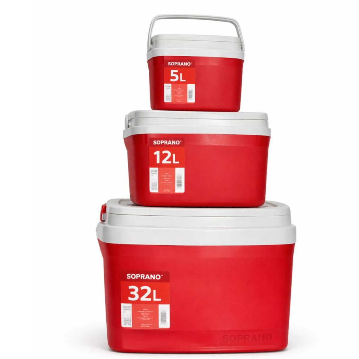 Pack Nevera Cooler 3x1 Deluxe Edition Soprano 32L/12L/5L RD
