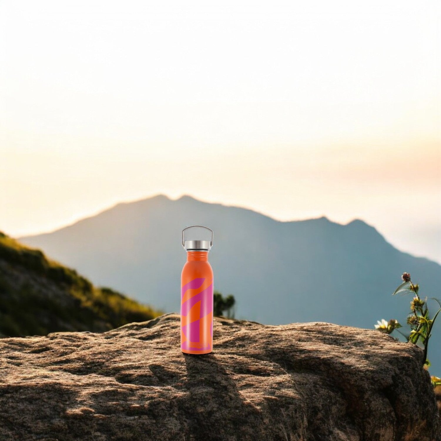 Botella Hidro Inoxidable 700ML Thermos Naranja B1201700