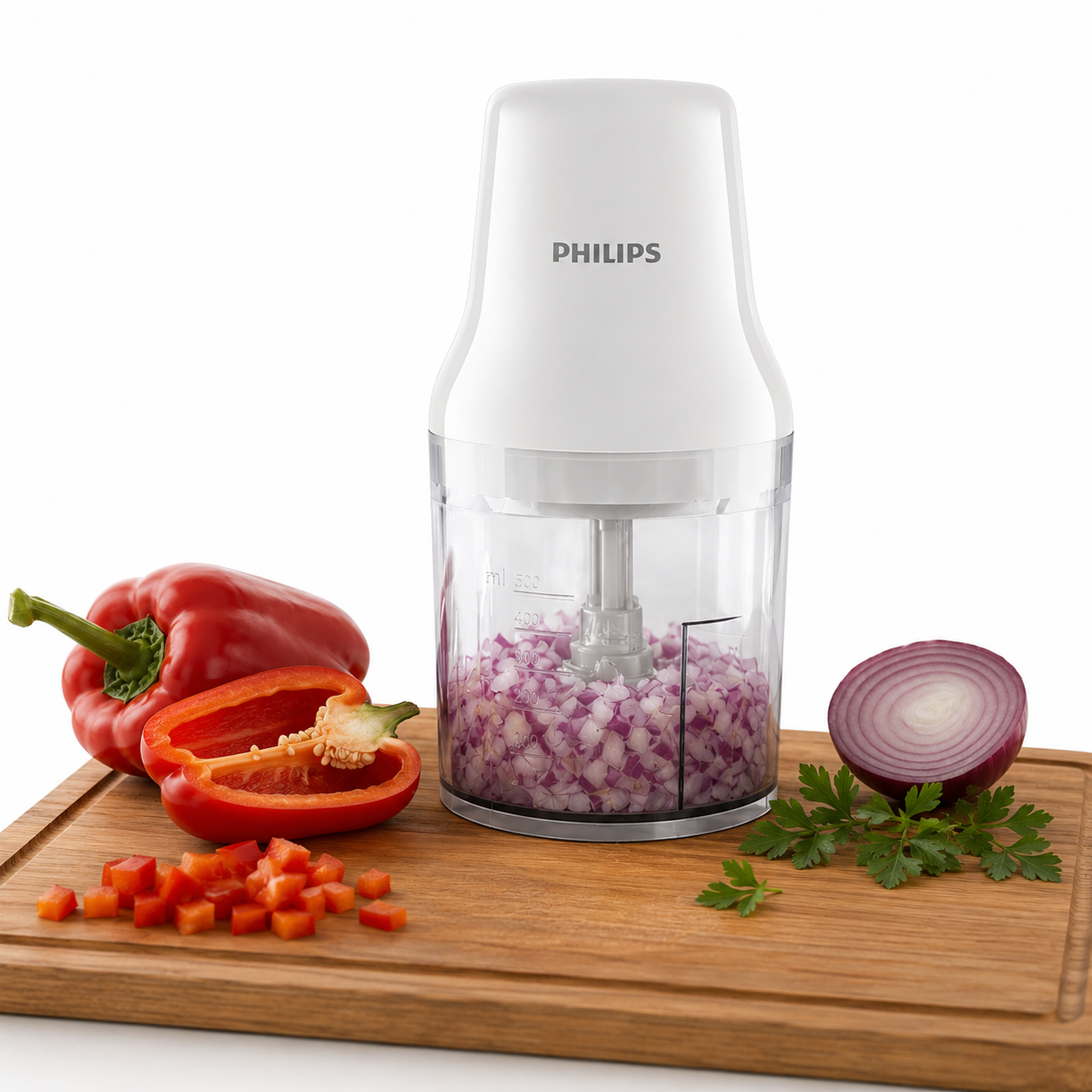 Picadora Philips HR1393 Multifuncional 700ML - 450W - Inox