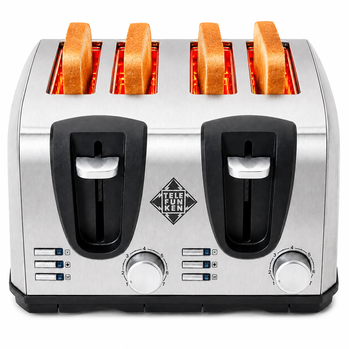 Tostador Eléctrico Doble (4en1) Easy Toast Pro Inox 1450W