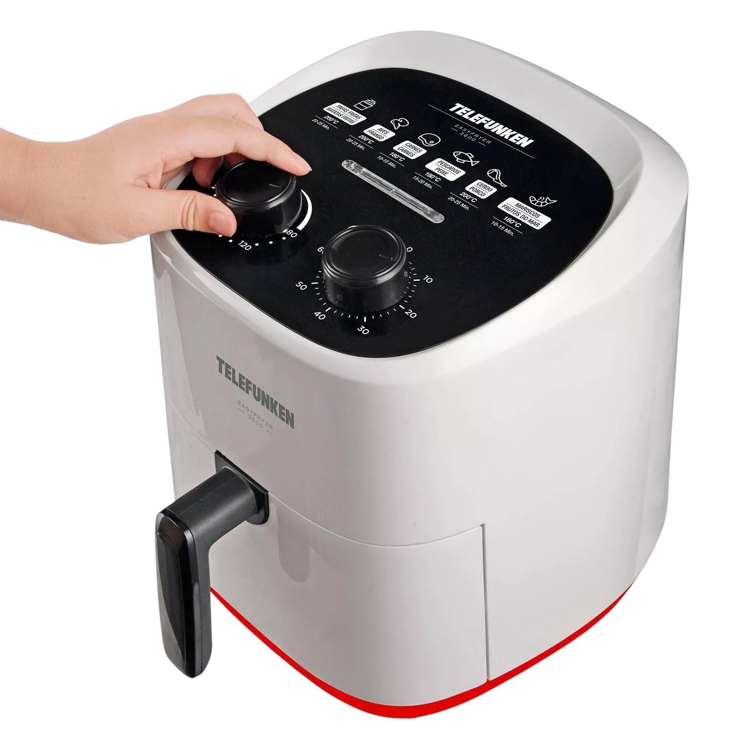 Freidora de Aire TELEFUNKEN 1400w EasyFryer 3.6 LT 200° Max
