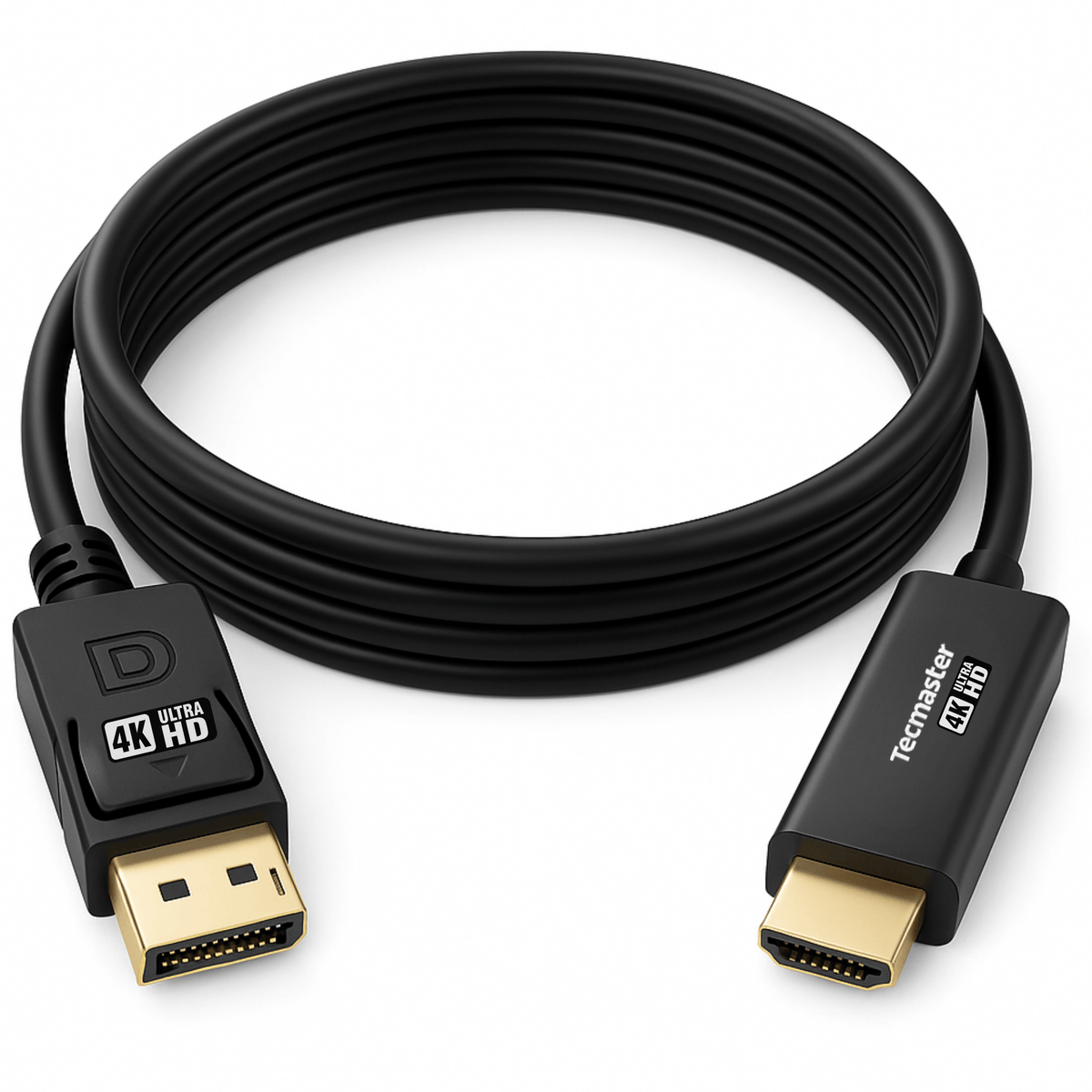 Cable DisplayPort DP a HDMI 4K Ultra HD 1.8m Reforzado