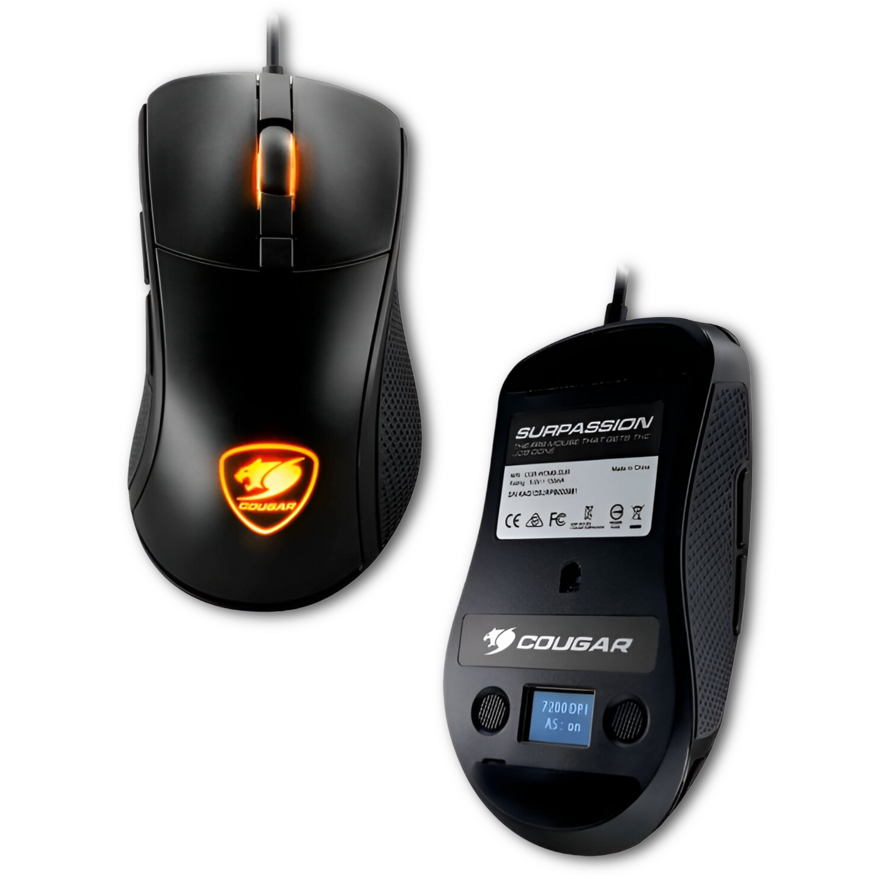 Mouse Gamer Cougar Surpassion + LCD Regulador DPI y HZ