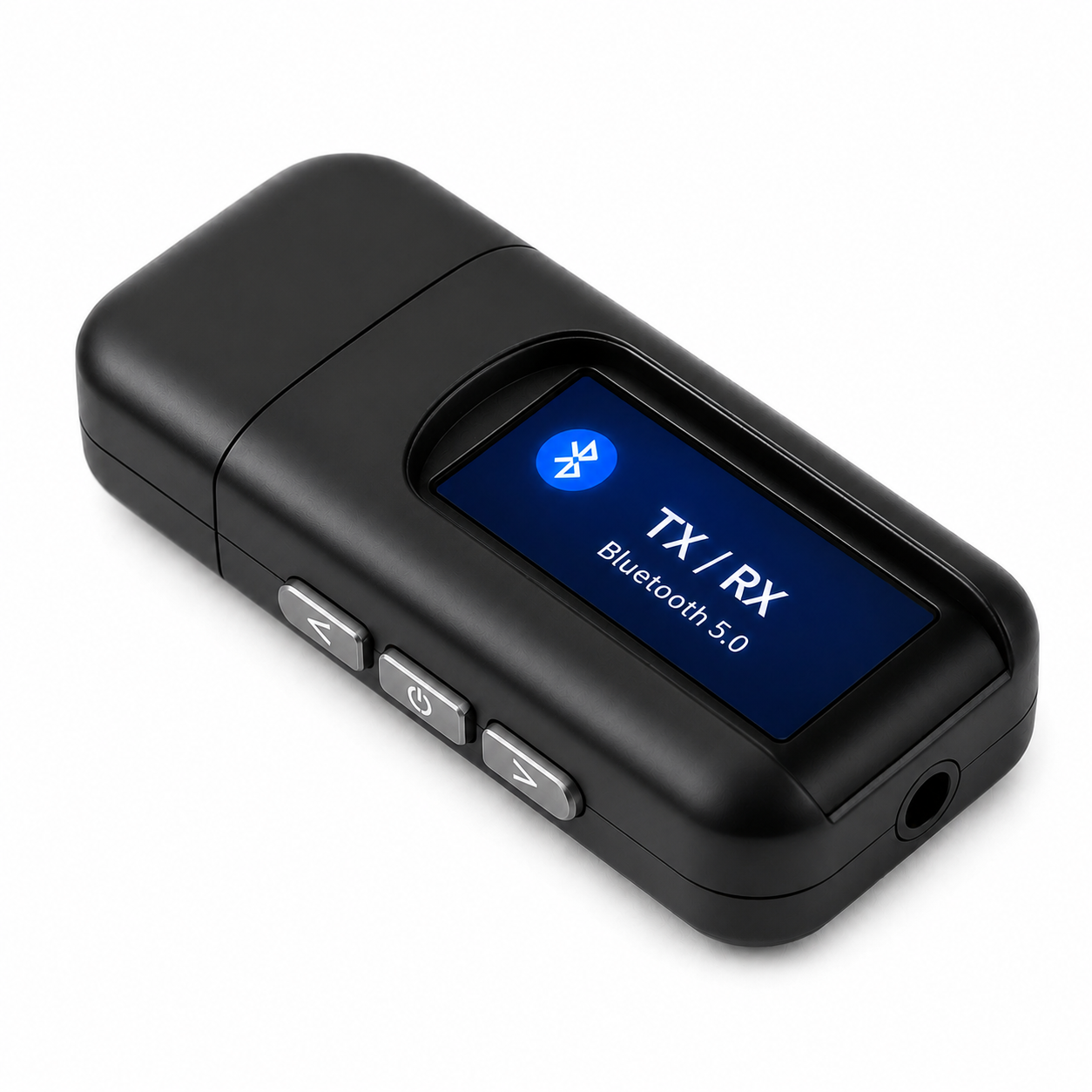 Transmisor y Receptor Bluetooth de Audio y Datos RX - TX BT 5.0 Pantalla LCD