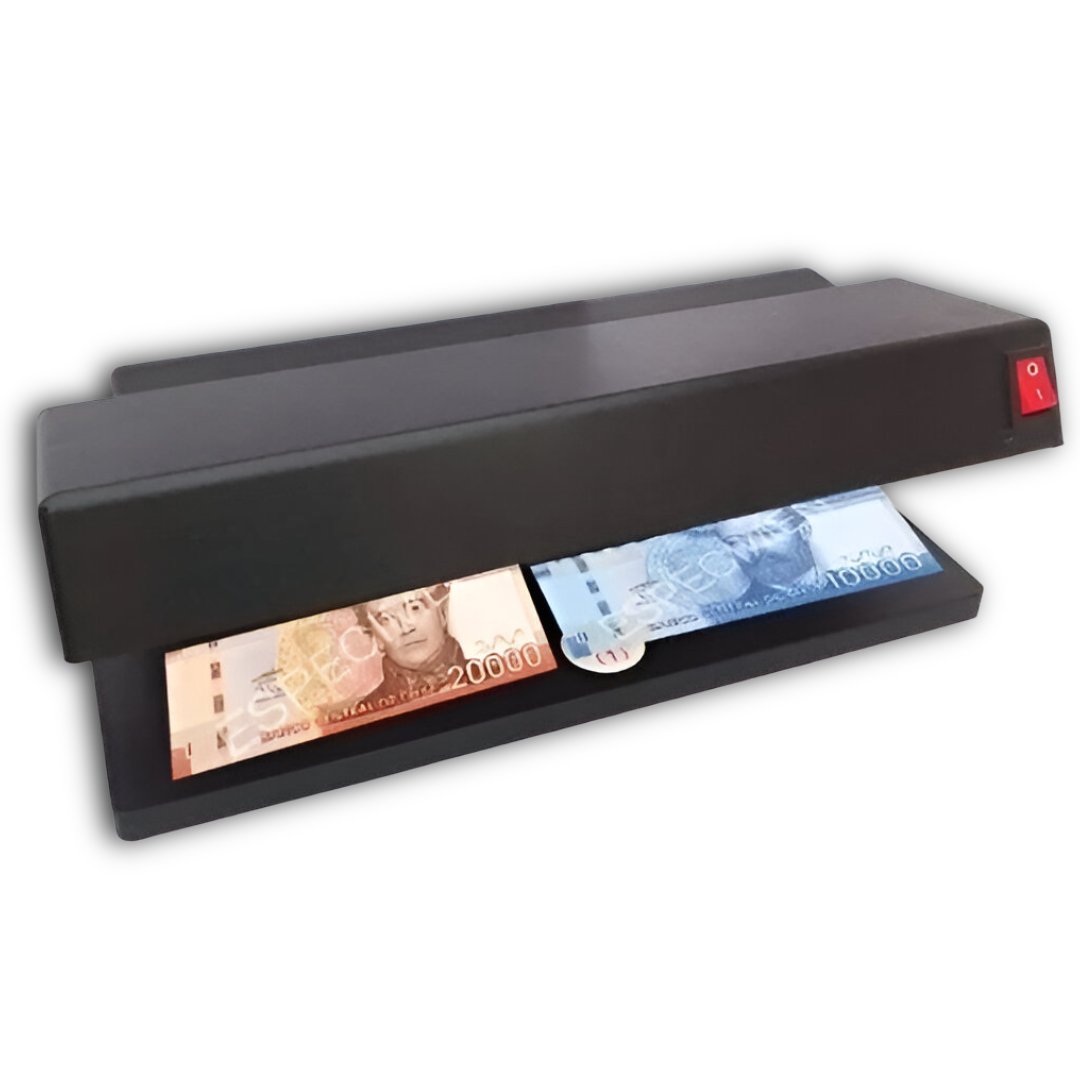 Detector De Billetes Falsos Deluxe Doble Luz Ultra Violeta
