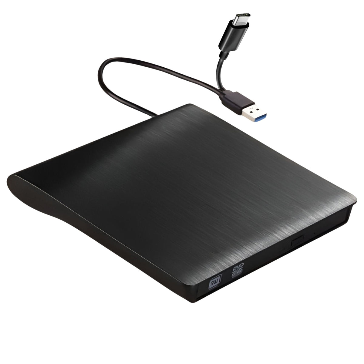 Grabador y Lector Externo de CD/DVD Dual USB / USB-C RD12X