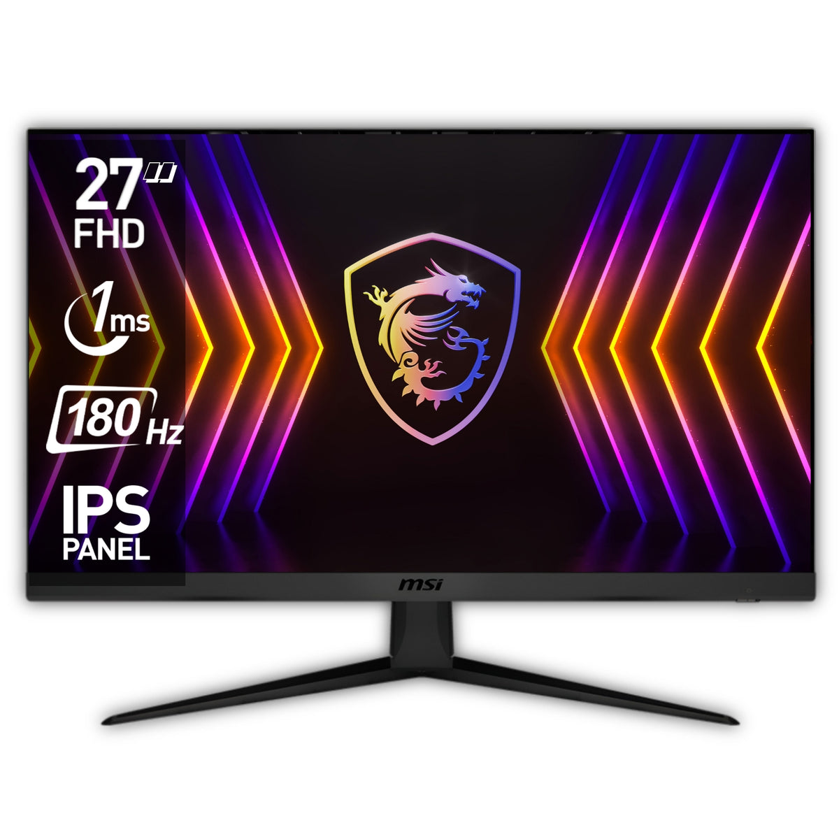 Monitor Gamer MSI 27" Full HD 180HZ+ HDR Ultra Flat IPS 1ms