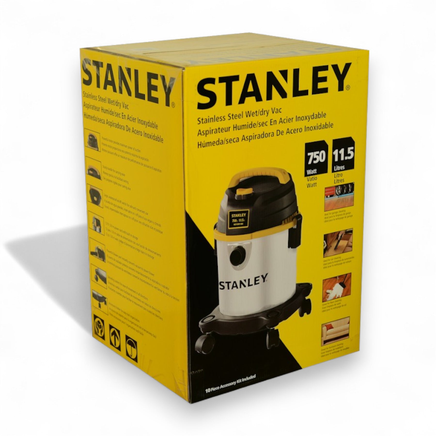 Aspiradora Profesional Stanley Inoxidable SL18136 11 Litros