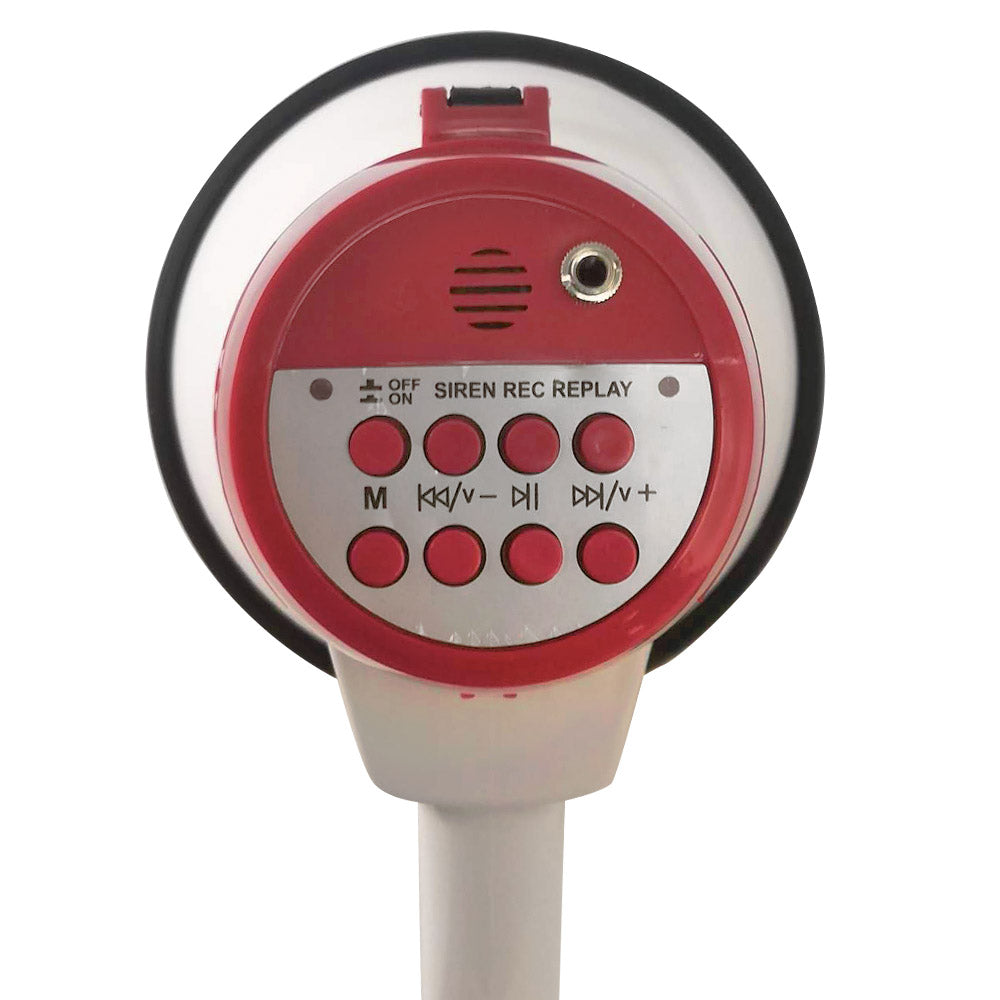 Megáfono Amplificador 25W Recargable +Micrófono de Mano 500m