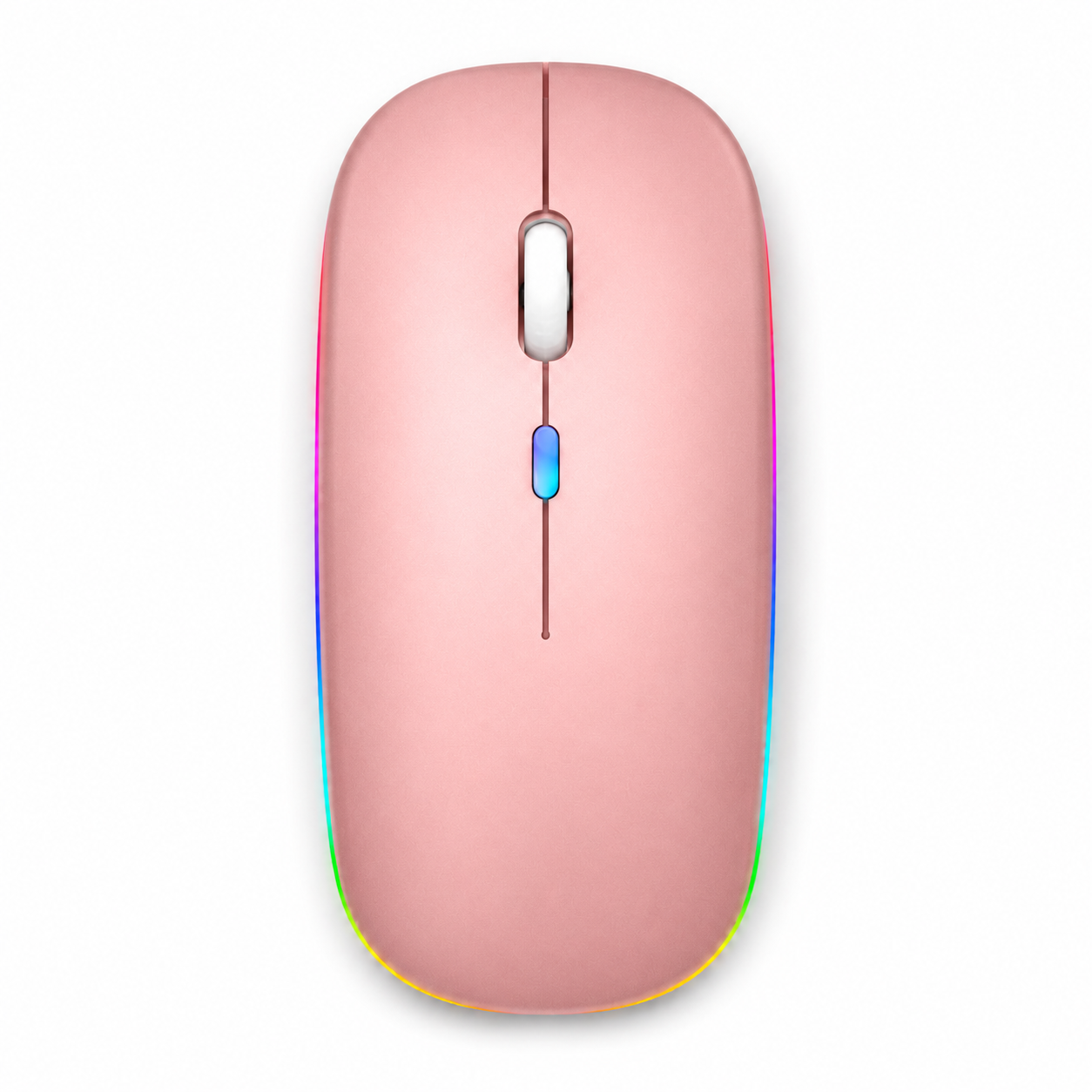 Mouse Dual Inalámbrico Rosado Recargable Bluetooth + USB 2G