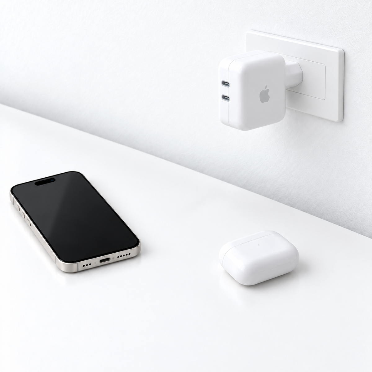 Cargador Apple Dual USB-C 35W White Edition